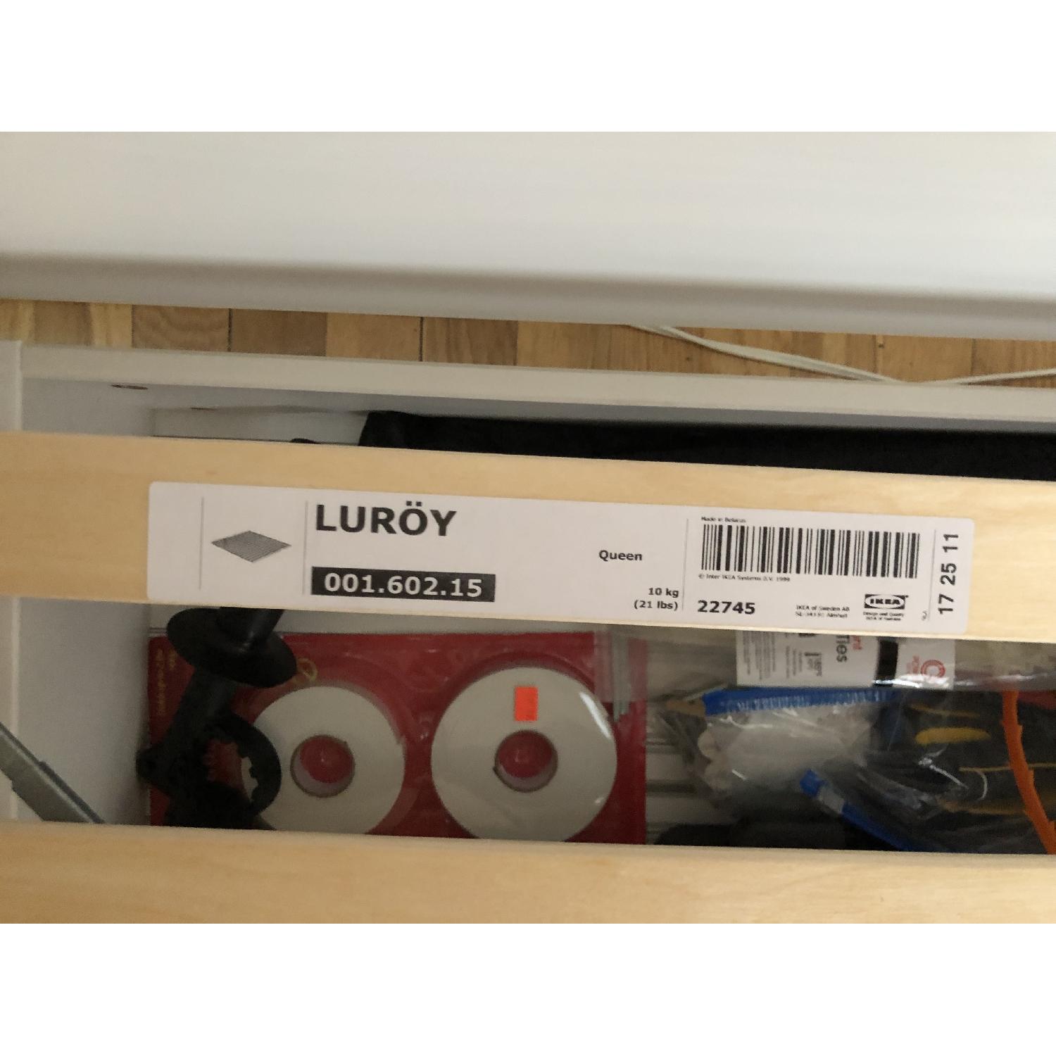 Ikea Hemnes White Stain Bed Frame w/ 4 Storage Boxes & Lury - image-5