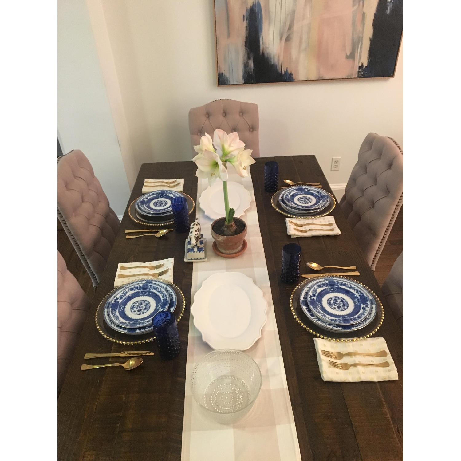 Arhaus Kensington Rectangle Dining Table w/ Extensions - image-1