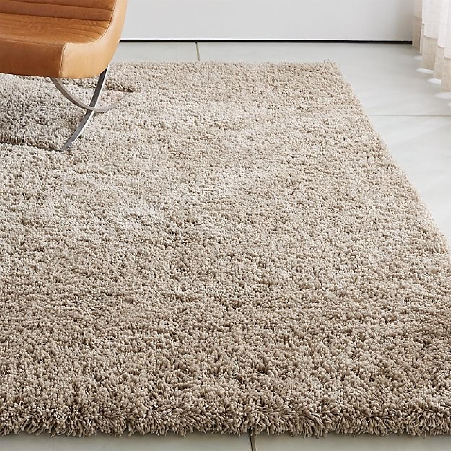 Crate & Barrel Memphis Stone Shag Rug - image-1