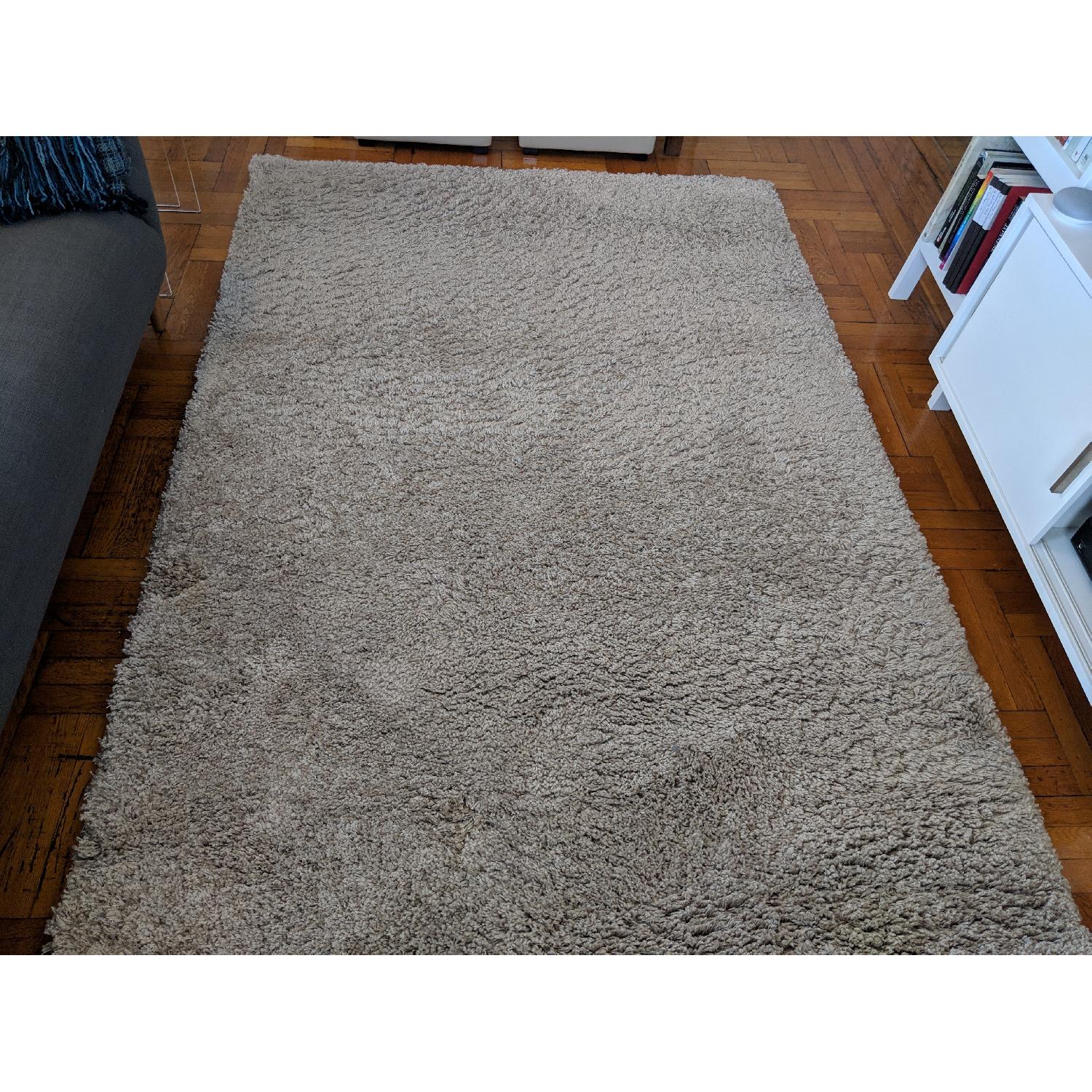 Crate & Barrel Memphis Stone Shag Rug - image-2