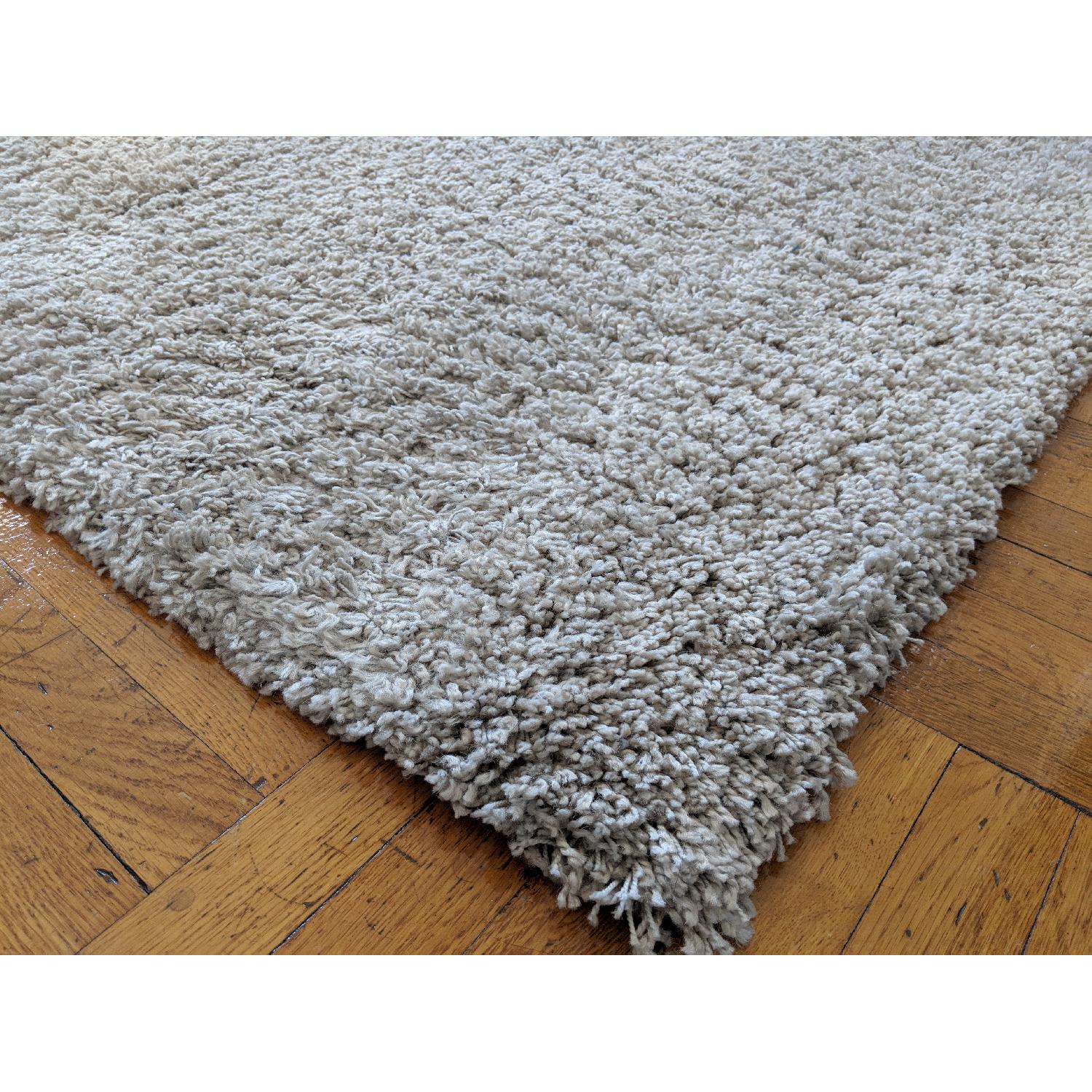 Crate & Barrel Memphis Stone Shag Rug - image-3
