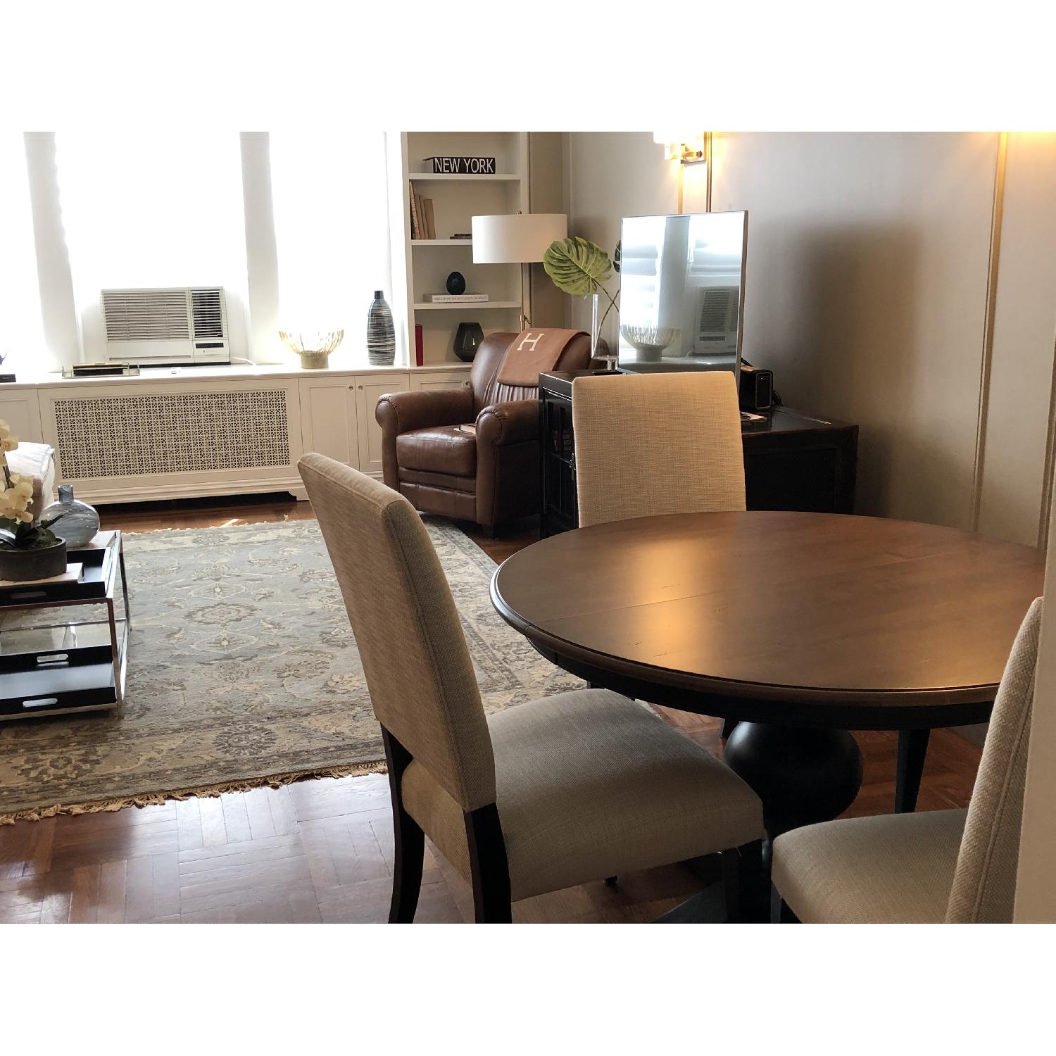 Ethan Allen Expandable Dining Table w/ 4 Chairs - image-1