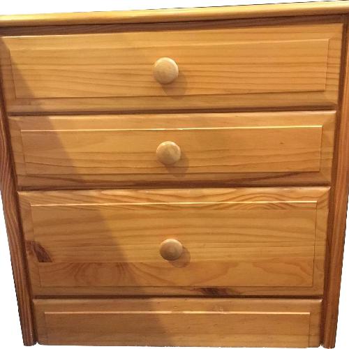 Used Gothic Cabinet Craft Beveled Edge Solid Pine Nightstands for sale on AptDeco