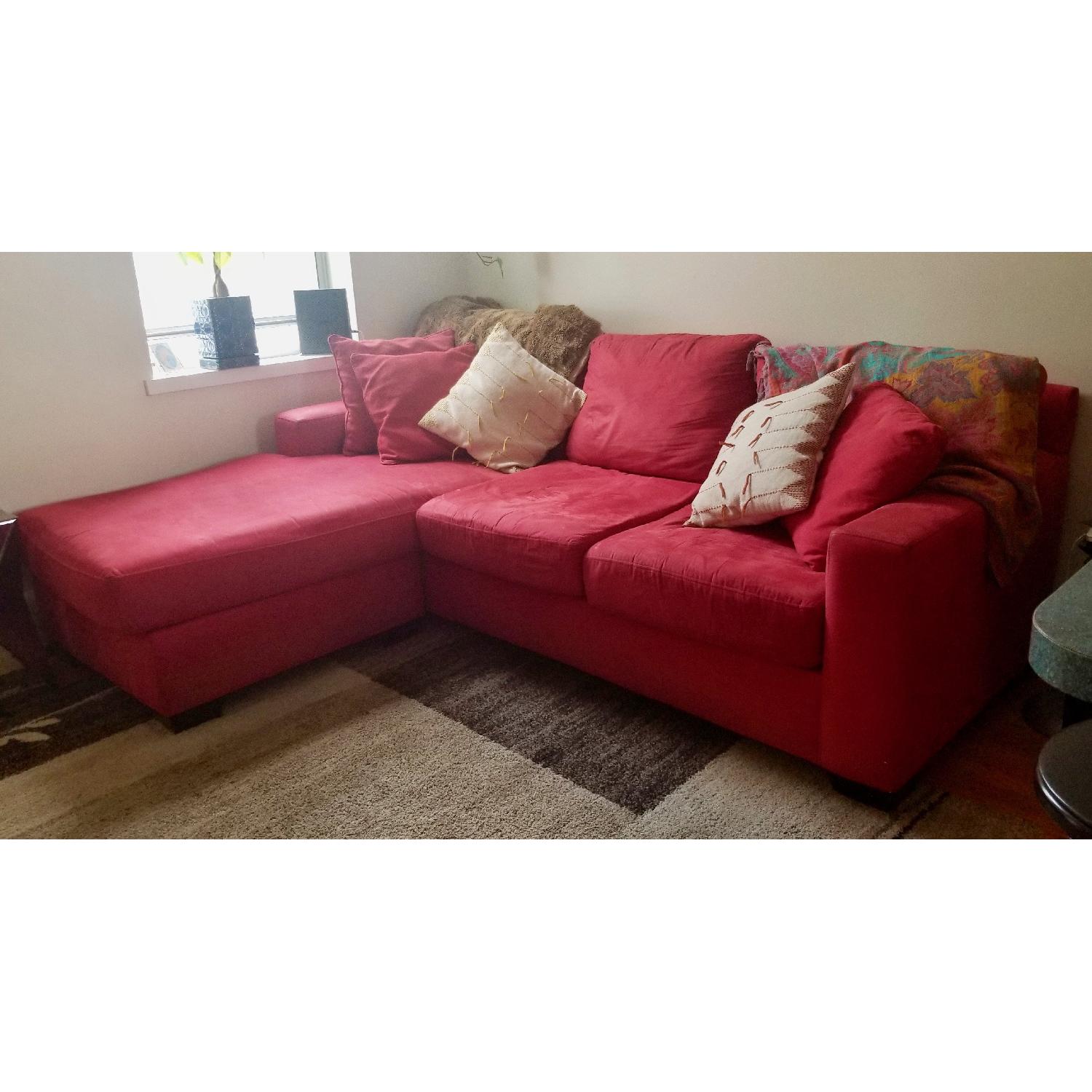 Macy's Bacall Queen Sleeper Sectional Sofa - image-1