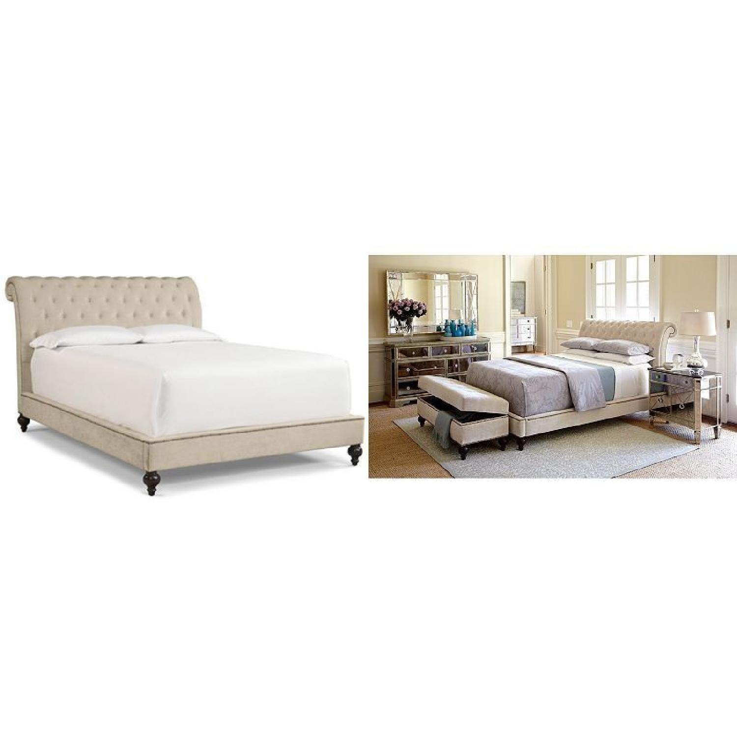 Macy's Victoria Upholstered Queen Bed - image-1