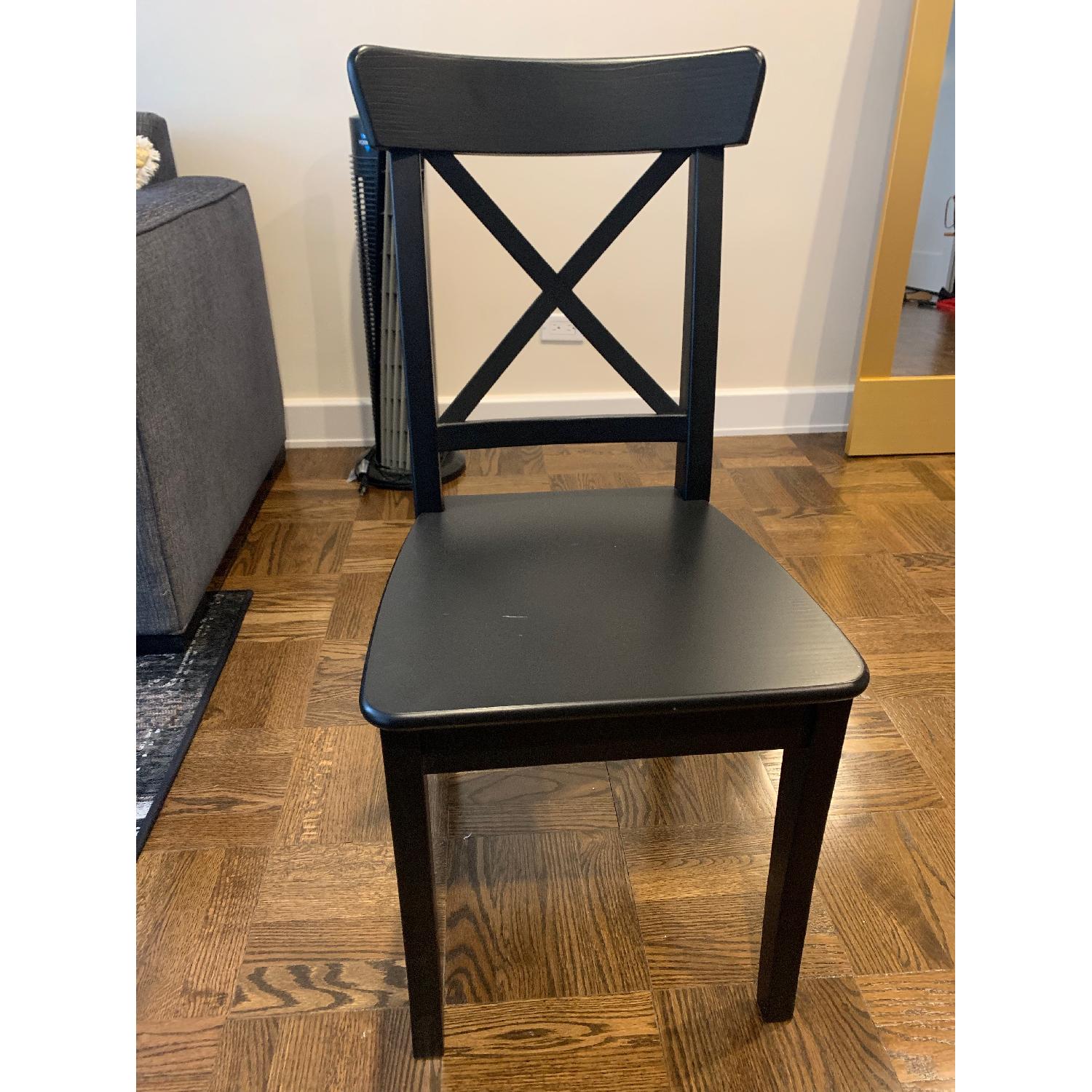 Ikea Ingolf Black Dining Chairs - image-4