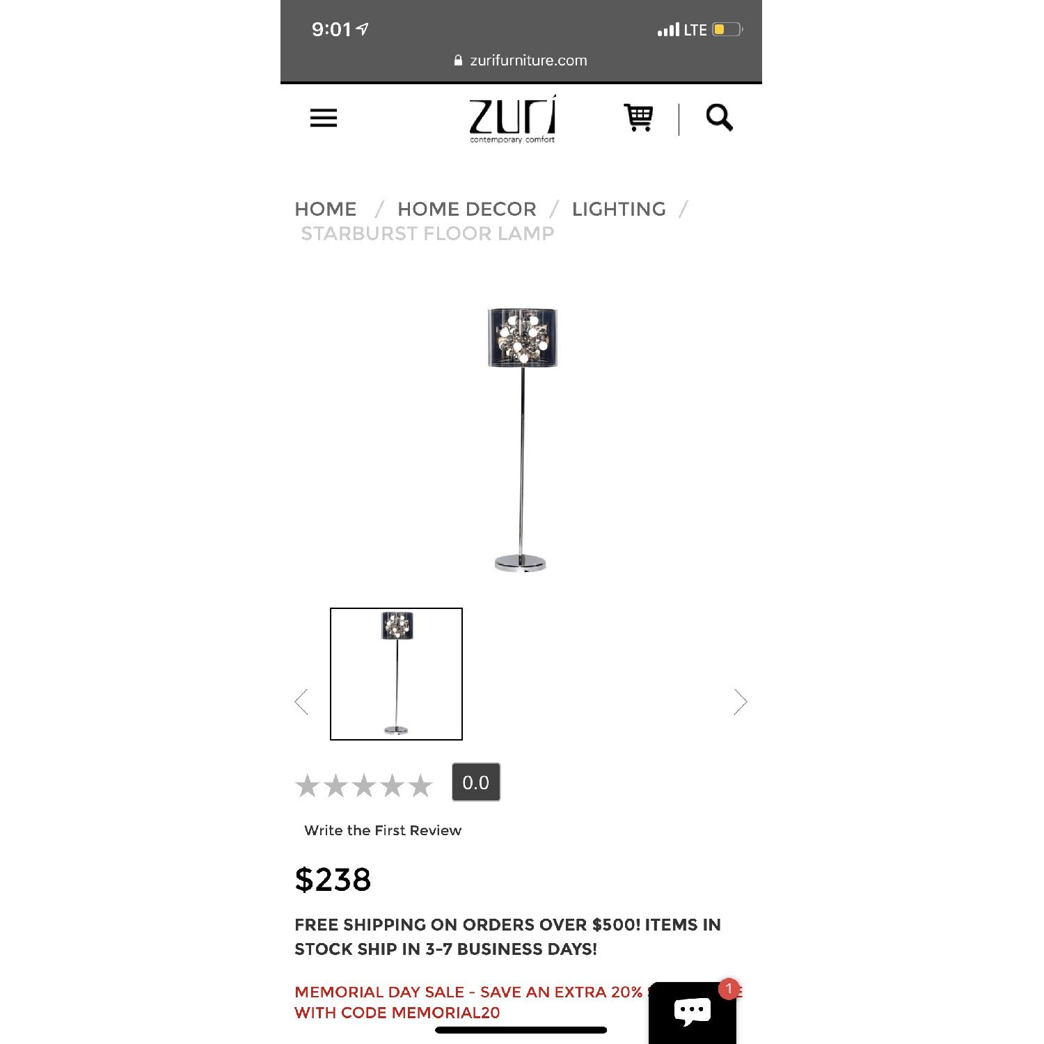 Zuri Starburst Floor Lamp - image-1