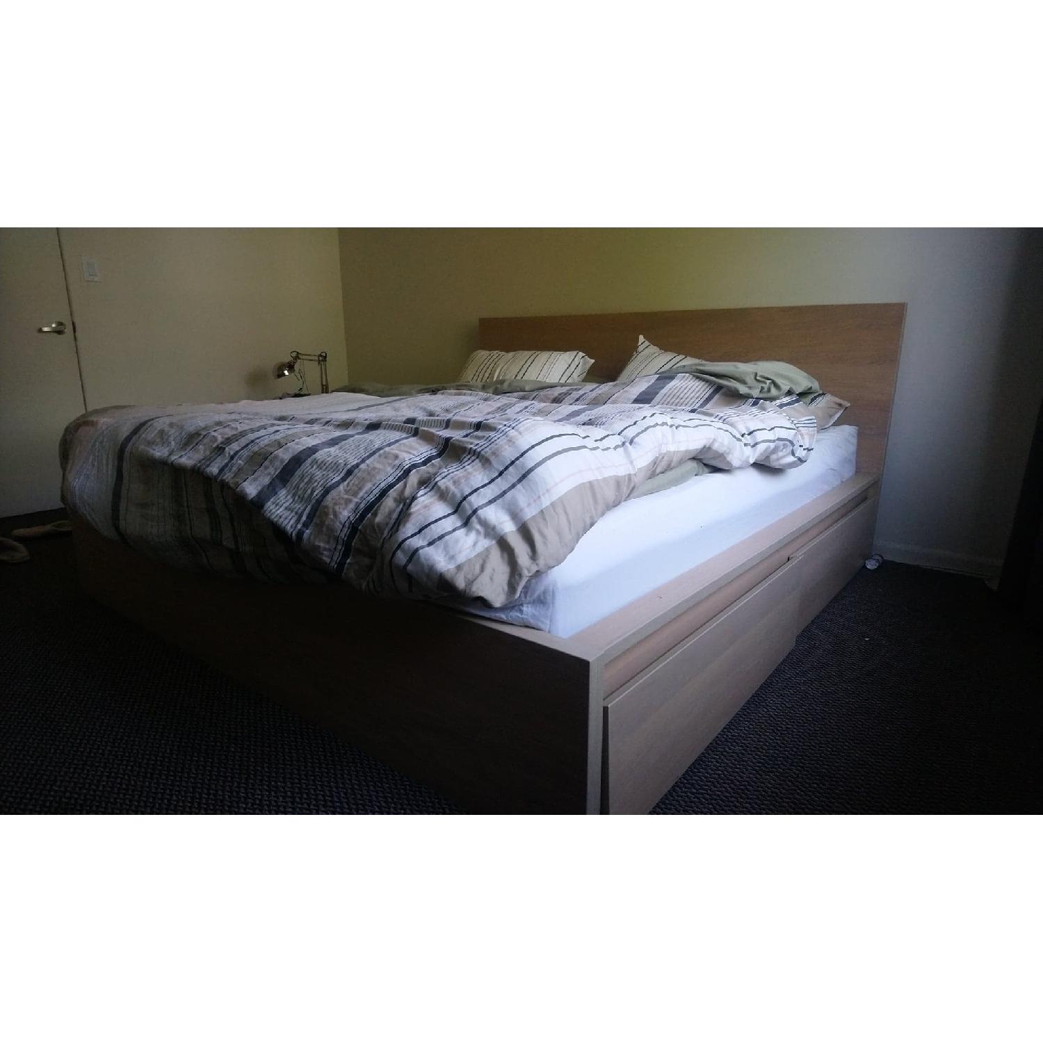 Ikea Malm King Size Storage Bed AptDeco