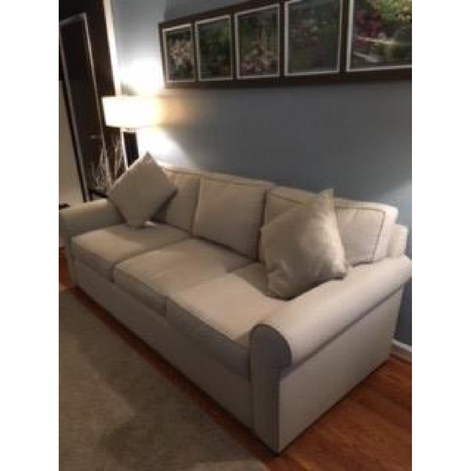 Macy's Astra Sofa in Oatmeal Fabric - image-3