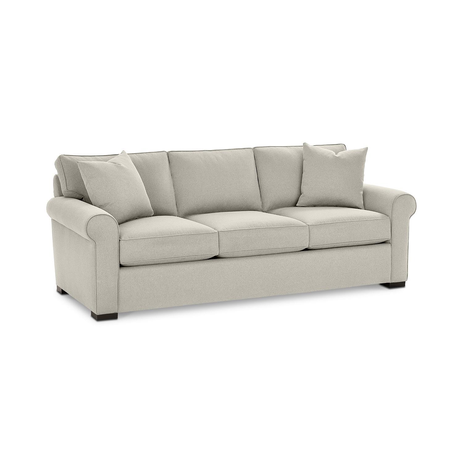 Macy's Astra Sofa in Oatmeal Fabric - image-4