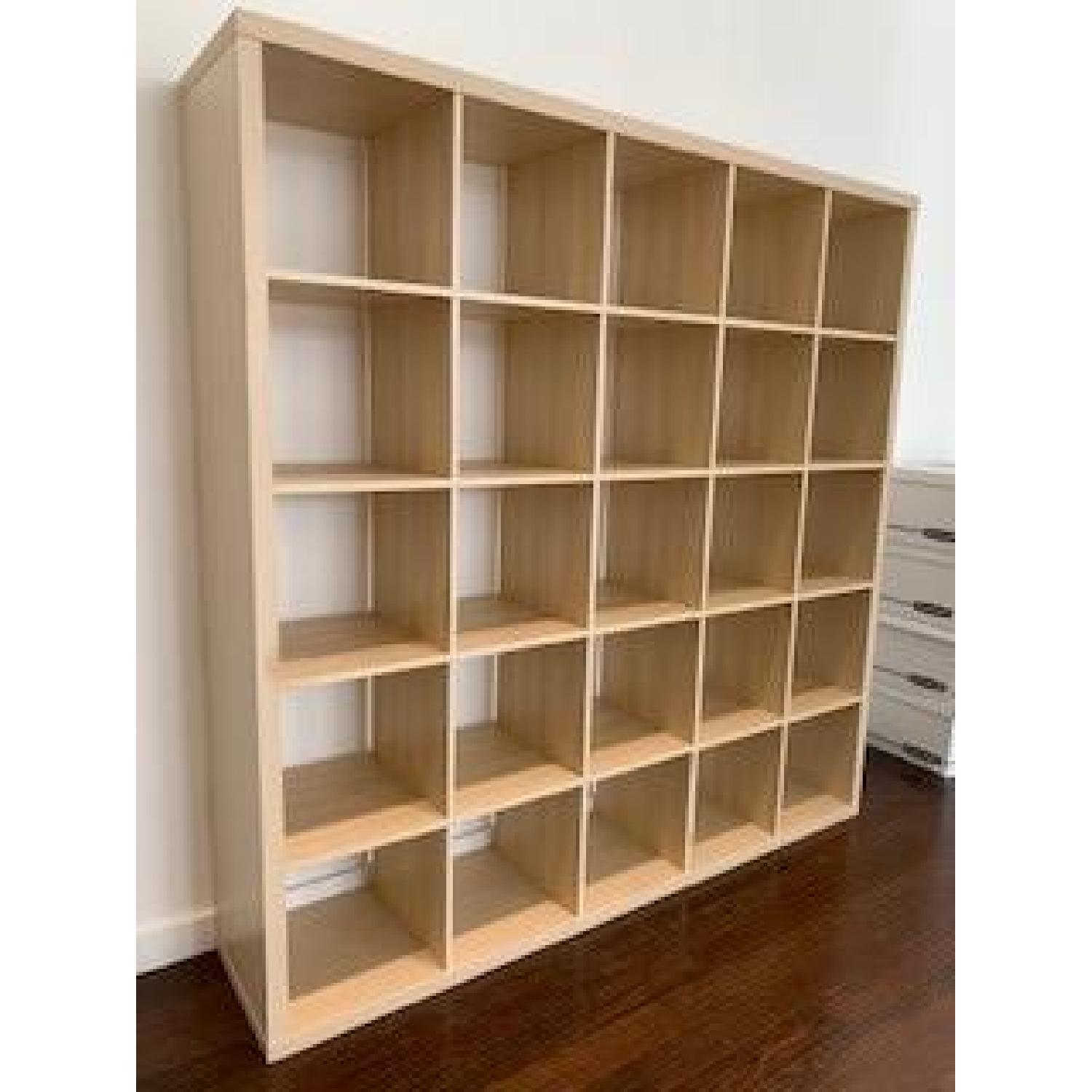 Custom Made Wood Grid Cubby Shelving Unit - image-2