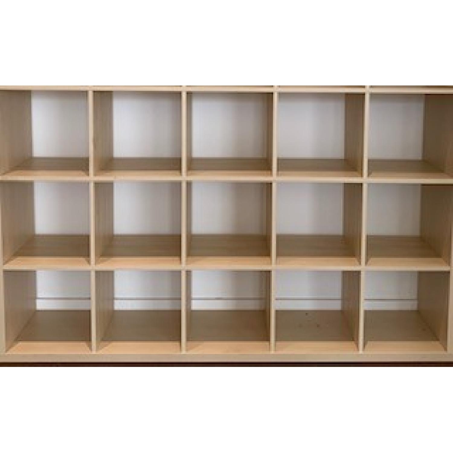 Custom Made Wood Grid Cubby Shelving Unit - image-3