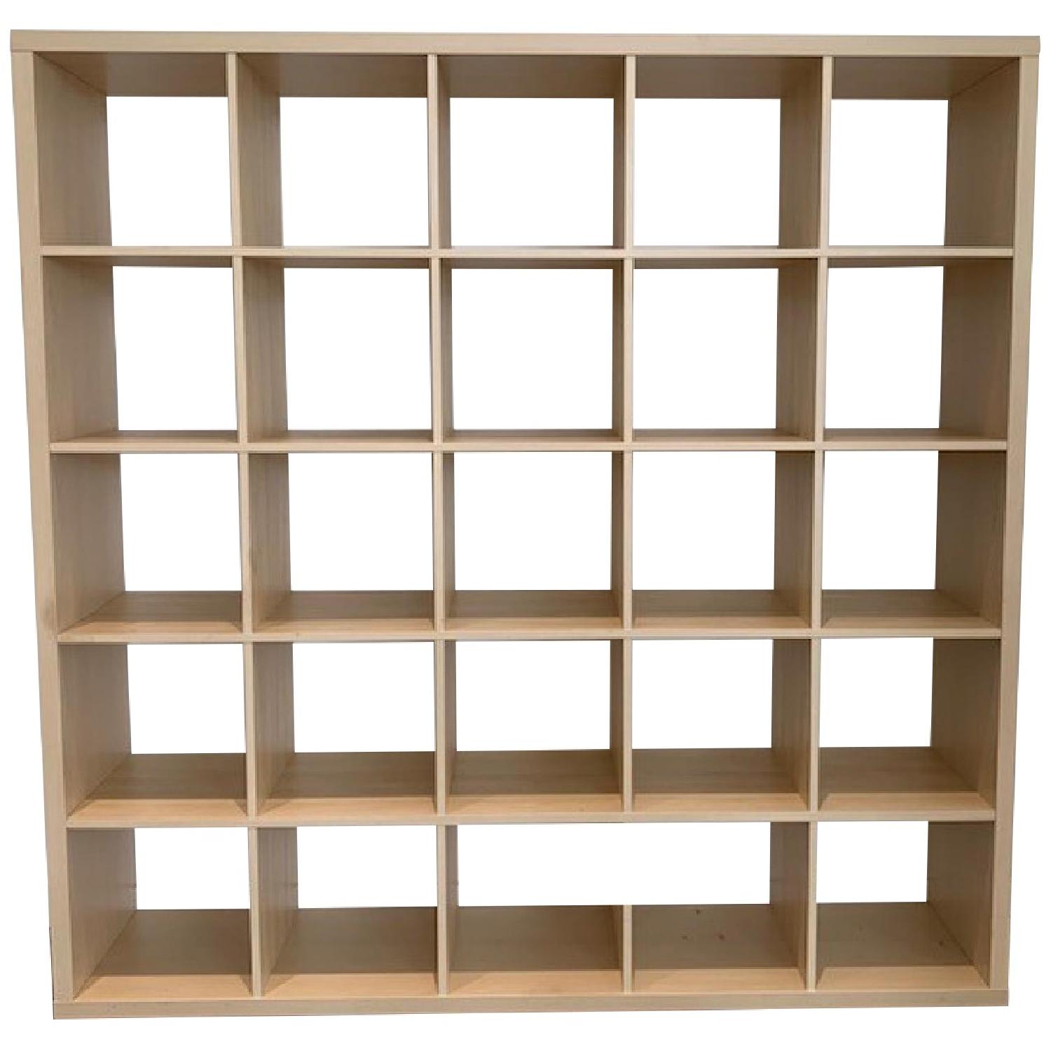 Custom Made Wood Grid Cubby Shelving Unit - image-0