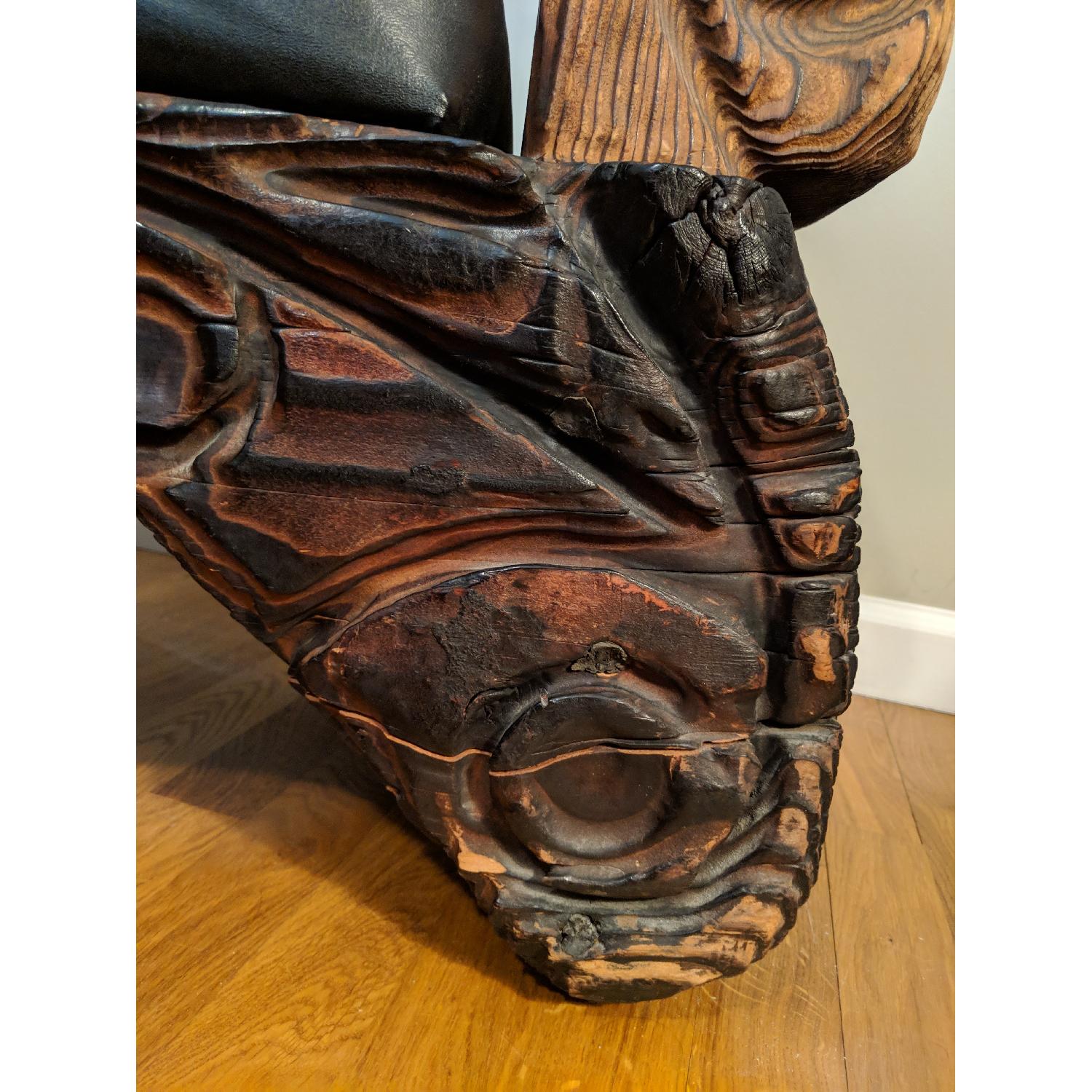 1970's Vintage Witco Tiki Style Cypress Window Bench - image-4