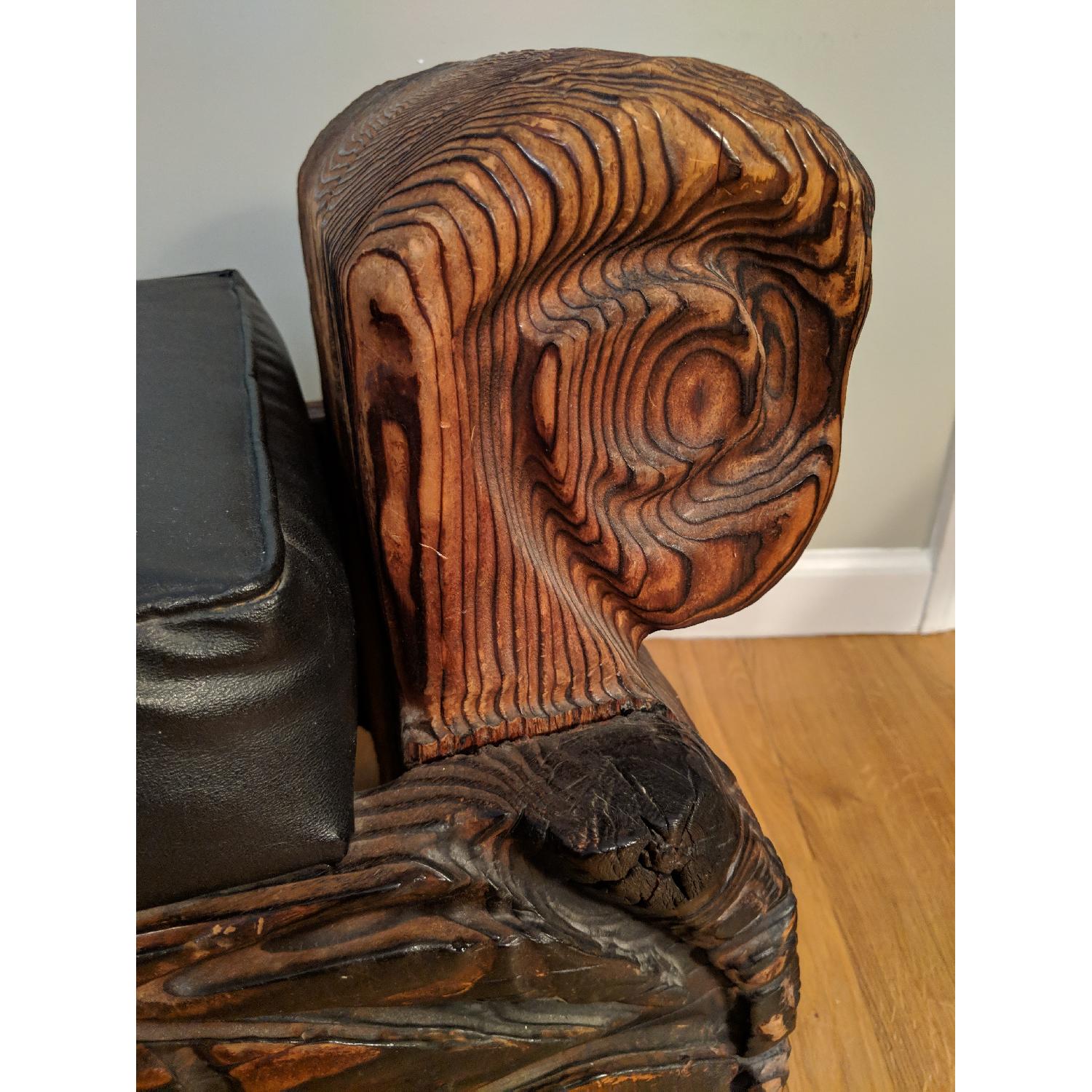 1970's Vintage Witco Tiki Style Cypress Window Bench - image-6