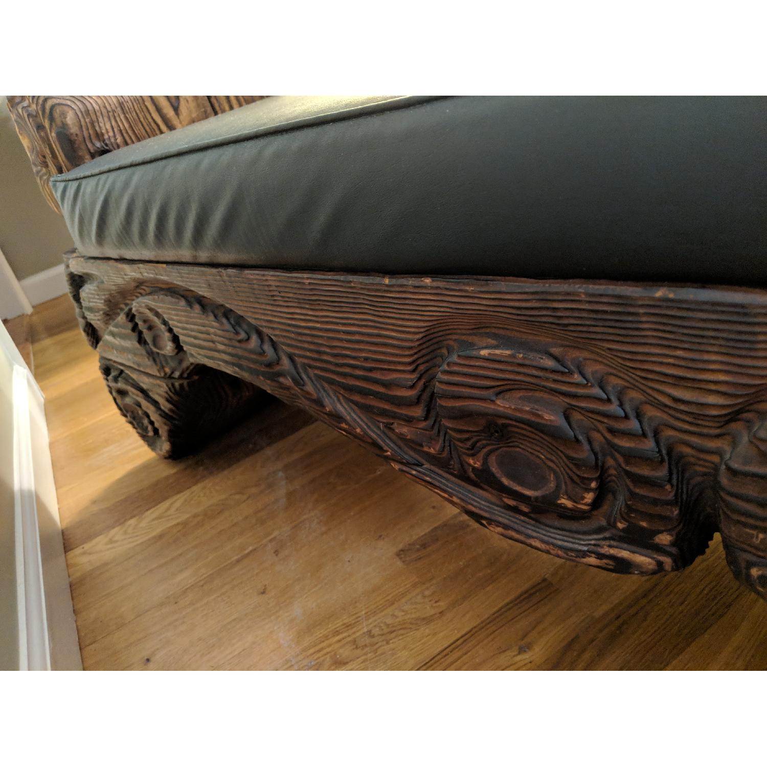 1970's Vintage Witco Tiki Style Cypress Window Bench - image-9