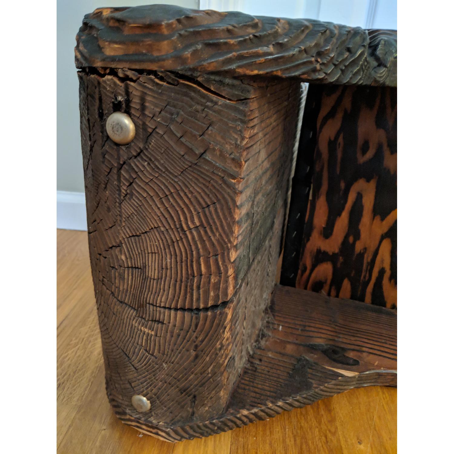 1970's Vintage Witco Tiki Style Cypress Window Bench - image-10