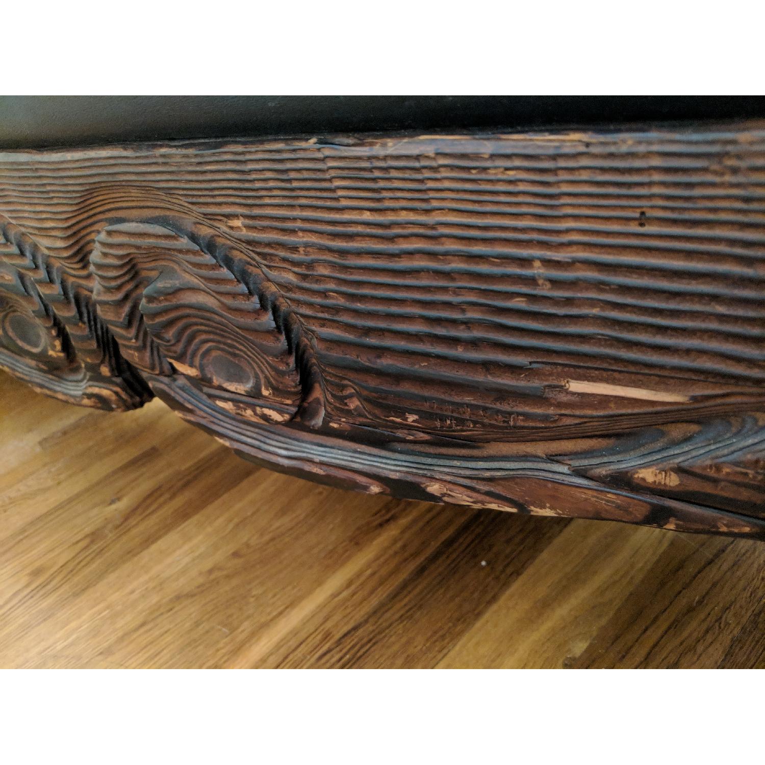 1970's Vintage Witco Tiki Style Cypress Window Bench - image-11