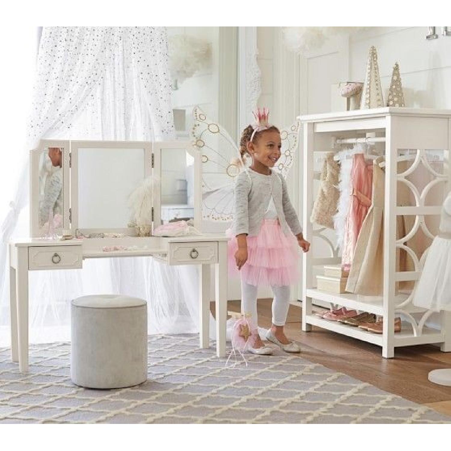 Pottery Barn Ava Regency Play Vanity & Stool - image-1