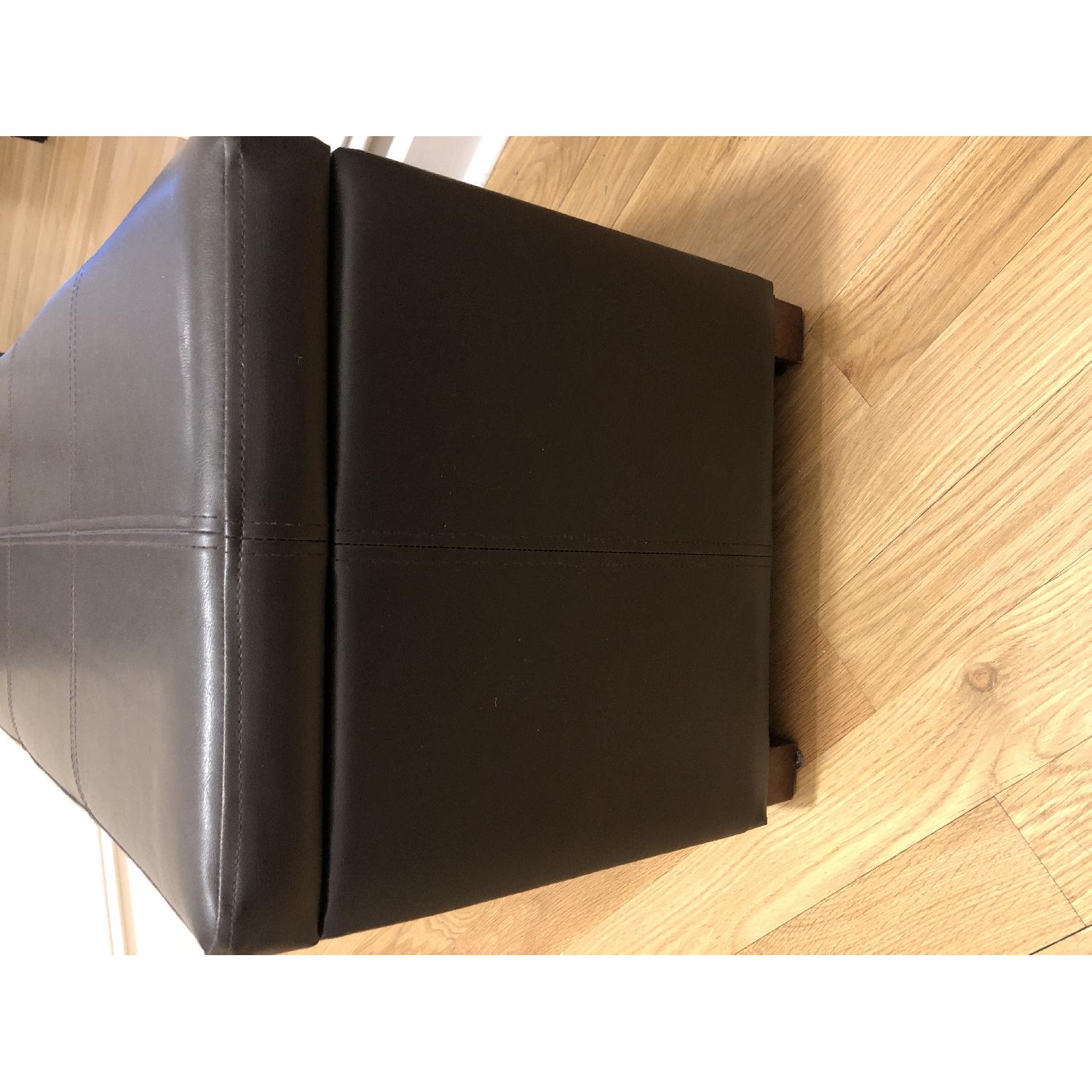 Target Brown Leather Storage Bench - image-3