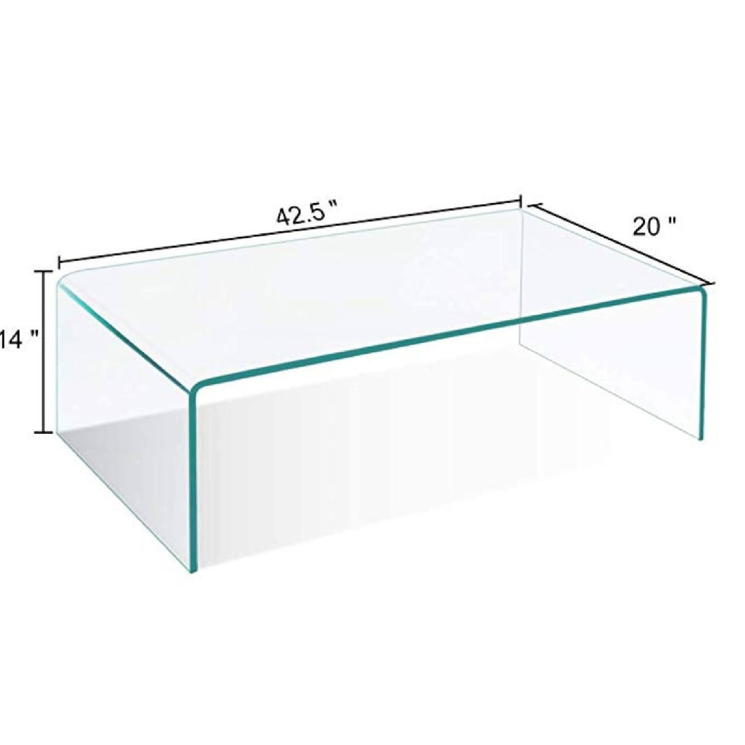 Tangkula Glass Coffee Table AptDeco