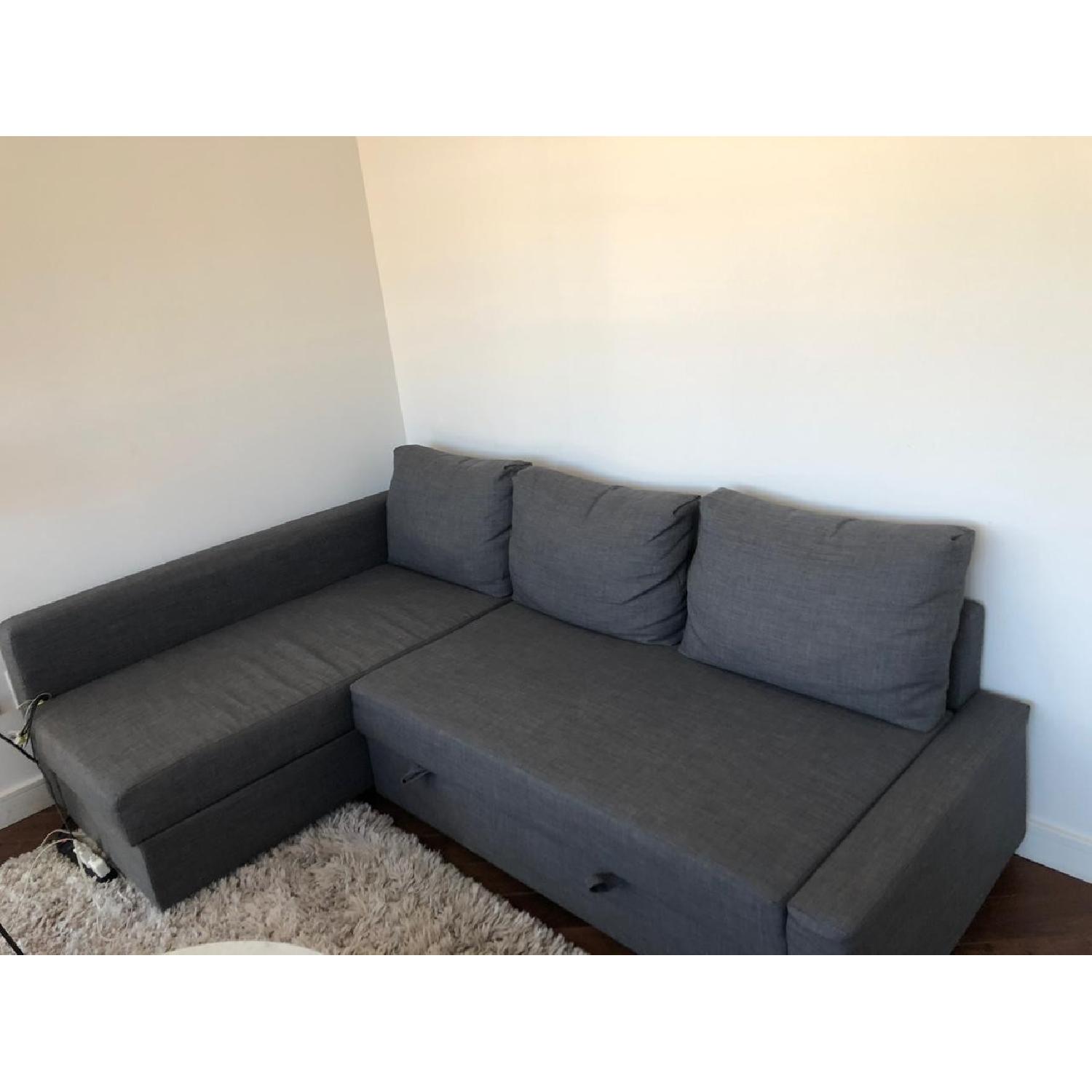 Ikea Friheten Sleeper Sectional Sofa w/ Storage - image-2