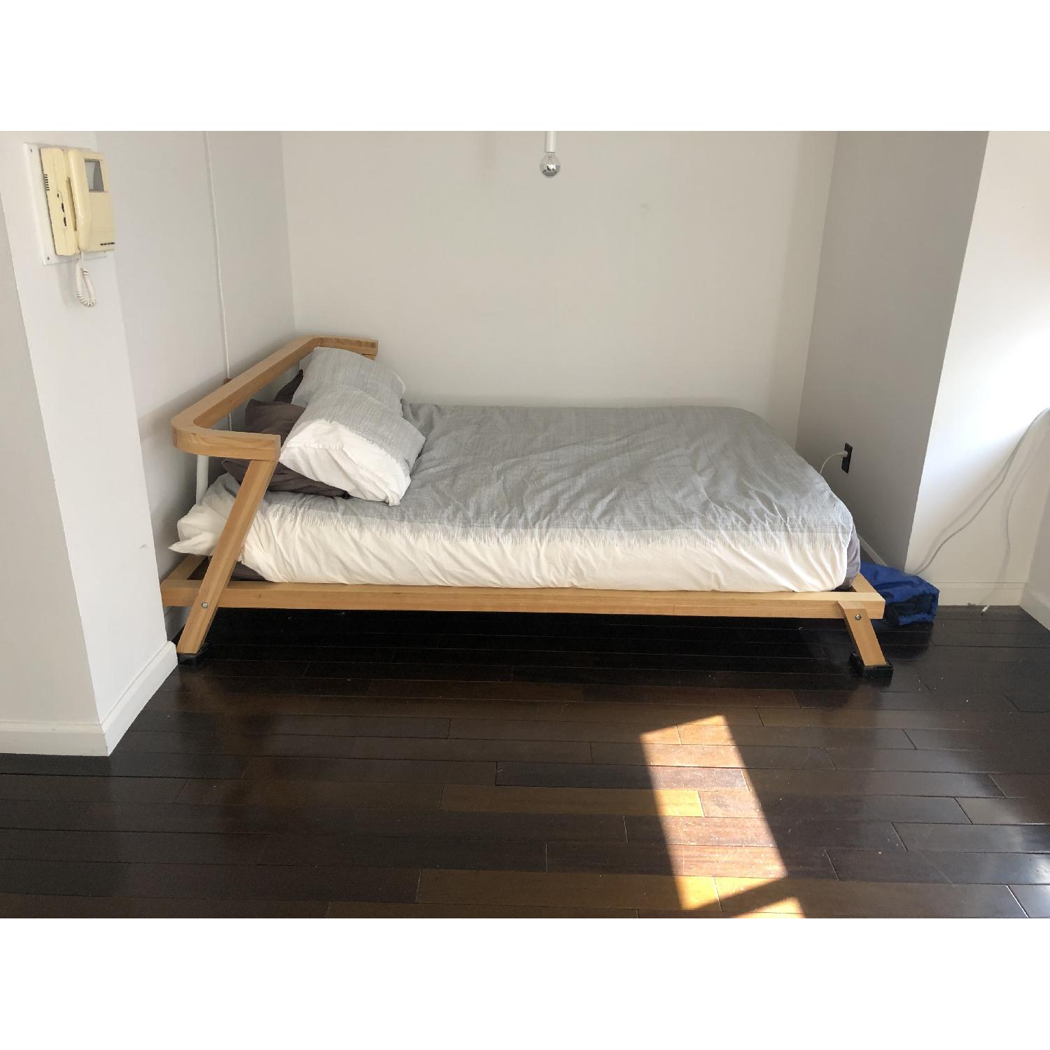 CB2 Siesta Natural Wood Queen Bed - image-1