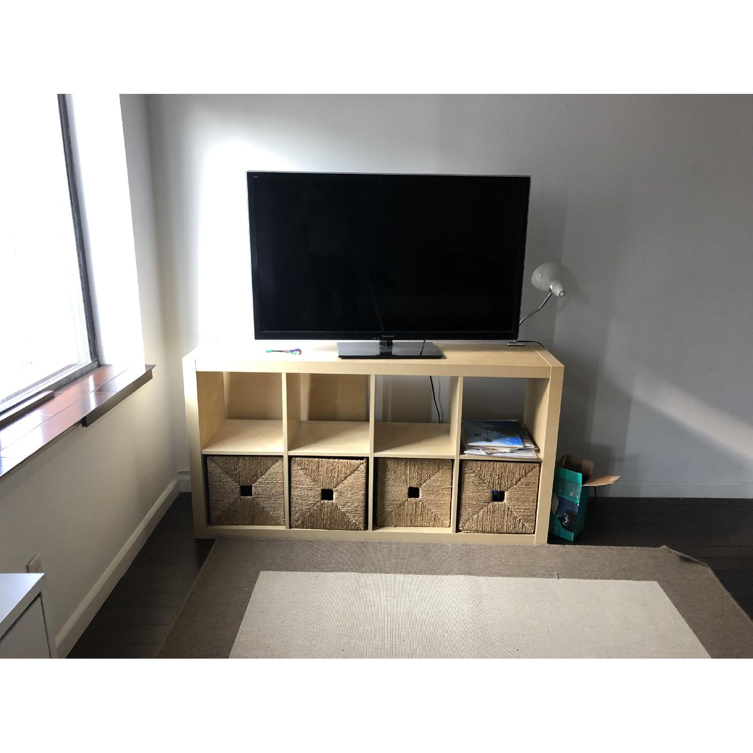 Ikea Expedit Natural Wood Cube Bookshelf - image-2