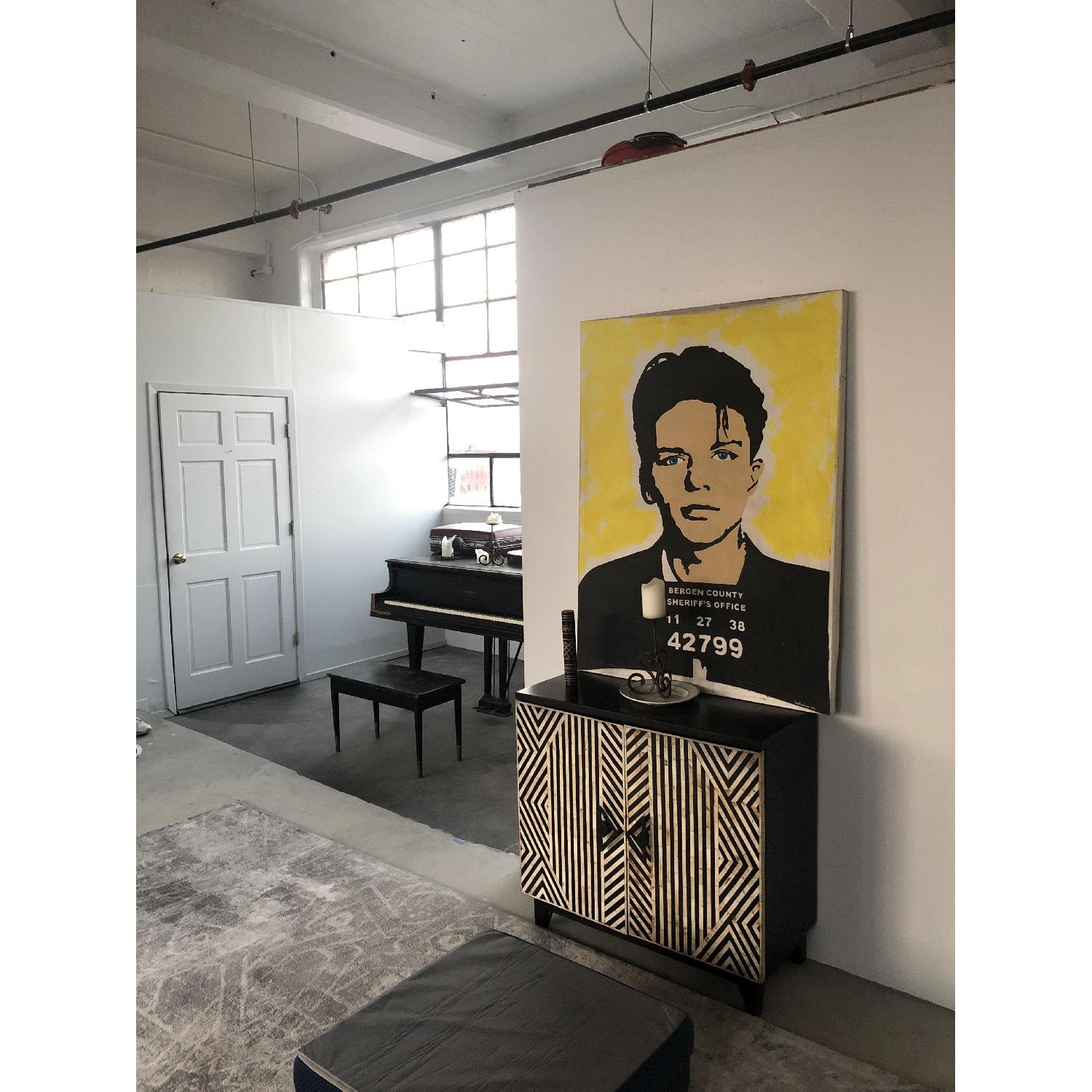 Warhol Style Canvas Print of Frank Sinatra Mug Shot - image-1