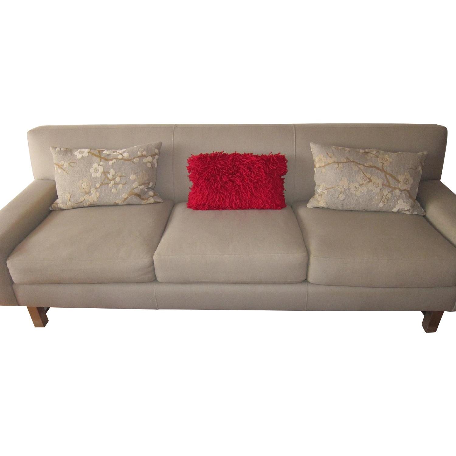 Crate & Barrel 3 Seater Sofa + Matching Arm Chair AptDeco