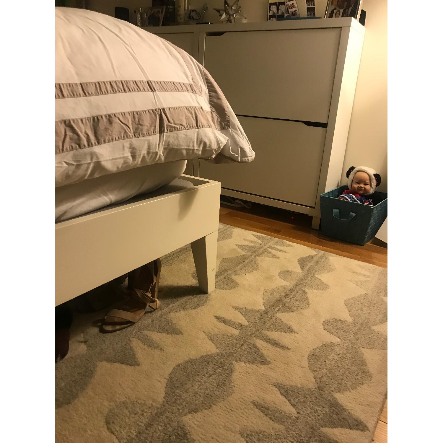 West Elm Narrow-Leg Wood White Bed Frame - image-3