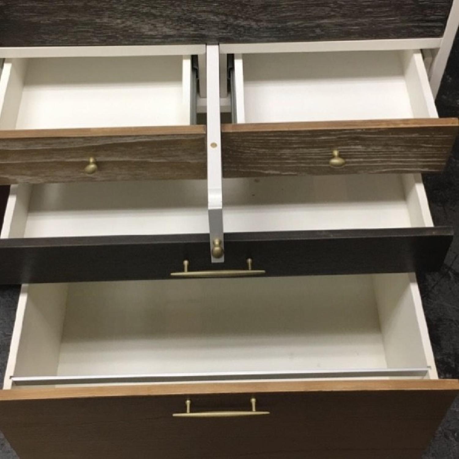 West Elm Patchwork Collection Secretary Desk w/ Storage AptDeco