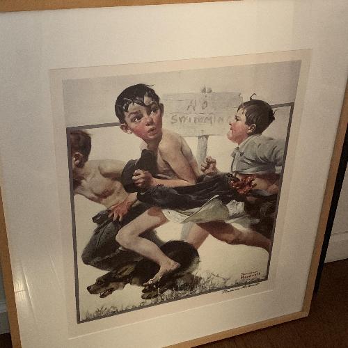 Used Signed Norman Rockwell Print for sale on AptDeco