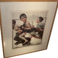 Signed Norman Rockwell Print