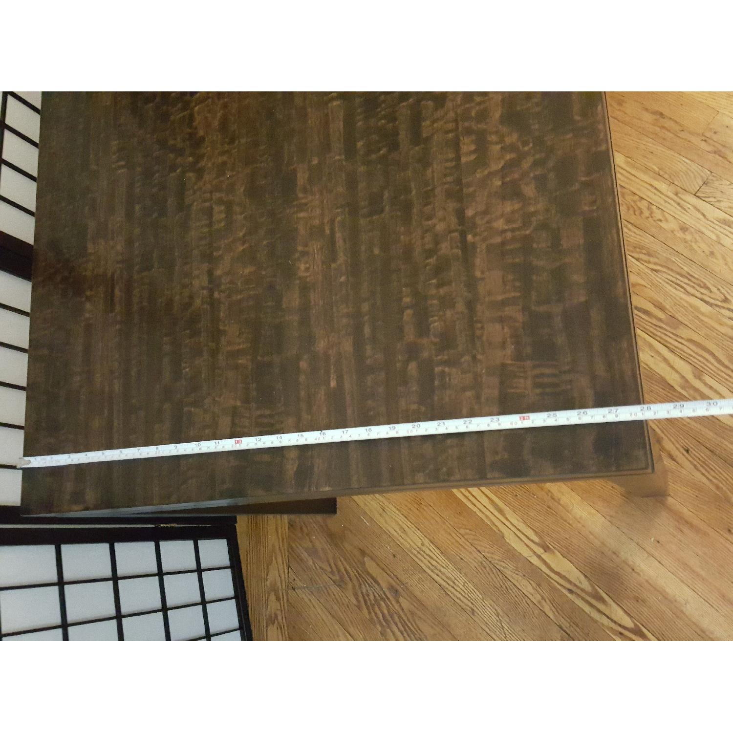 Crate & Barrel Parsons Walnut Top/Dark Steel Base Table - image-8