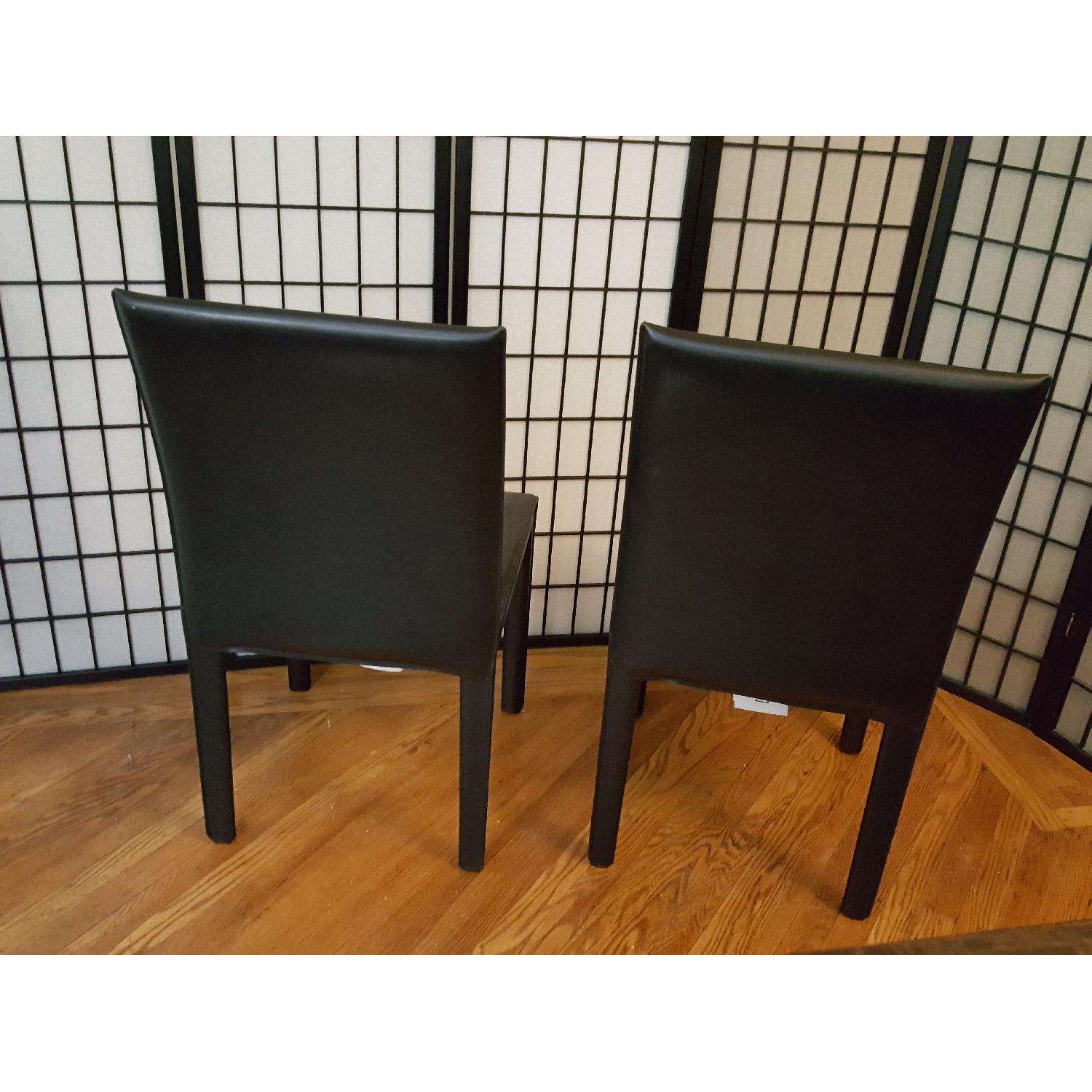 Crate & Barrel Parsons Walnut Top/Dark Steel Base Table - image-20