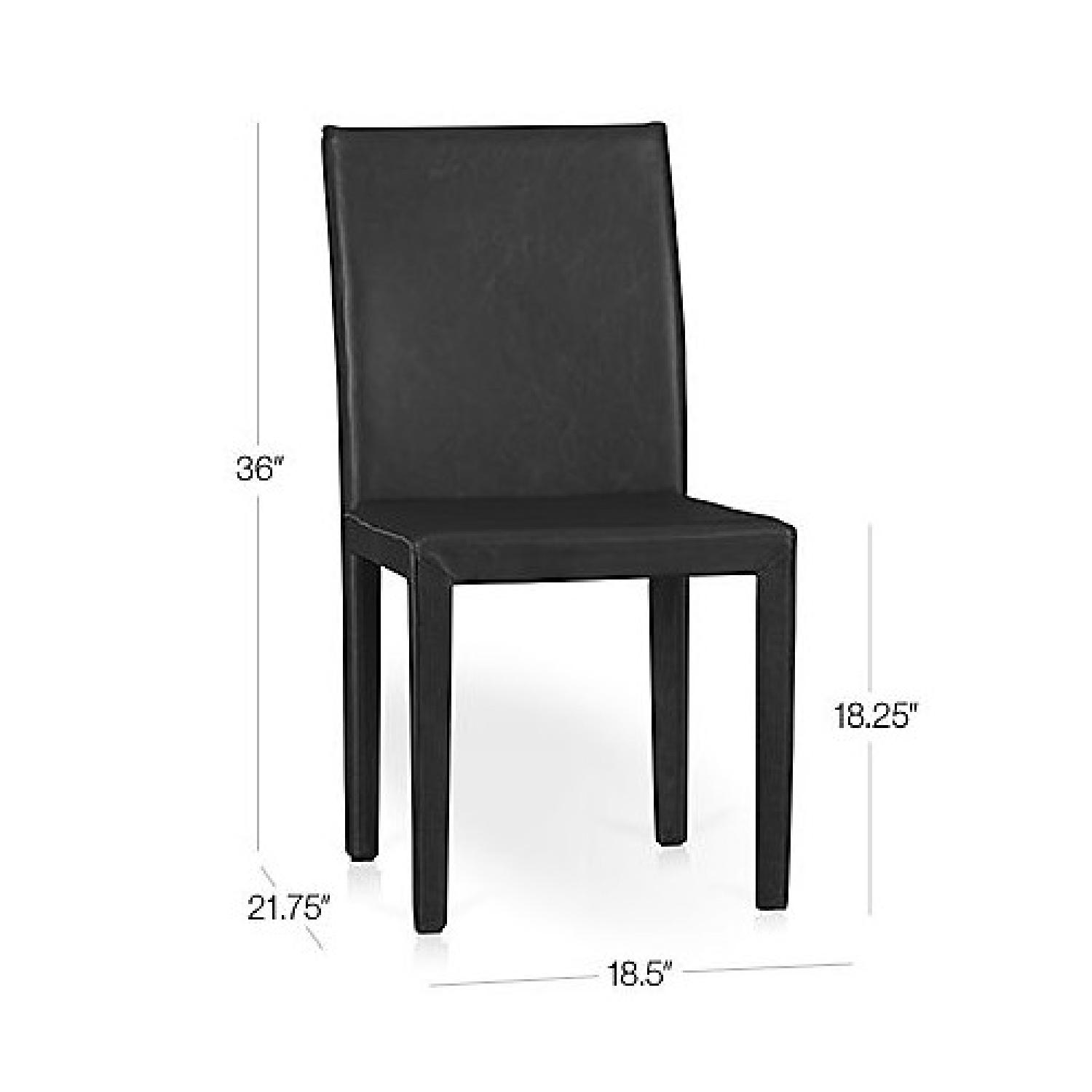 Crate & Barrel Parsons Walnut Top/Dark Steel Base Table - image-24