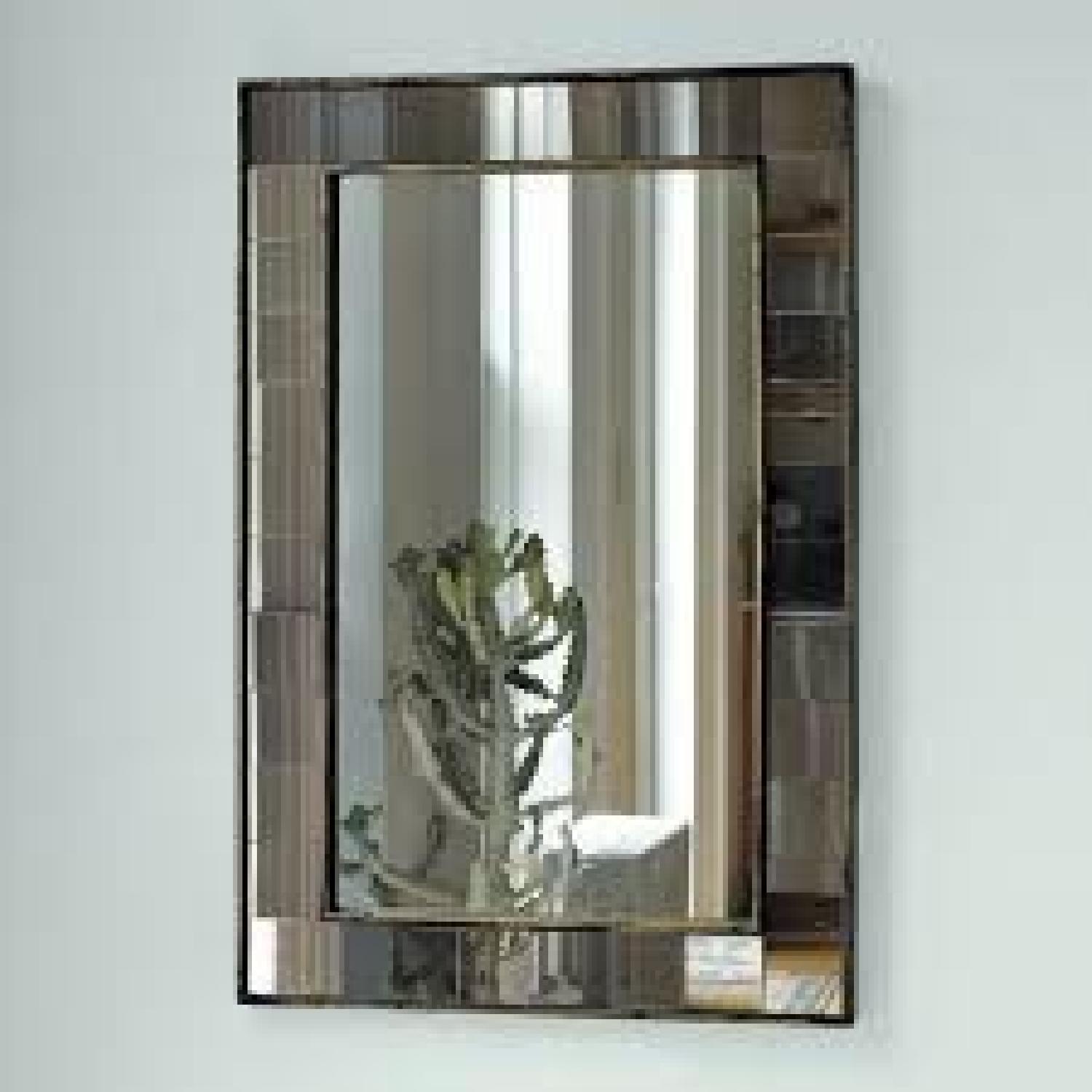 West Elm Antique Tiled Wall Mirror - image-1