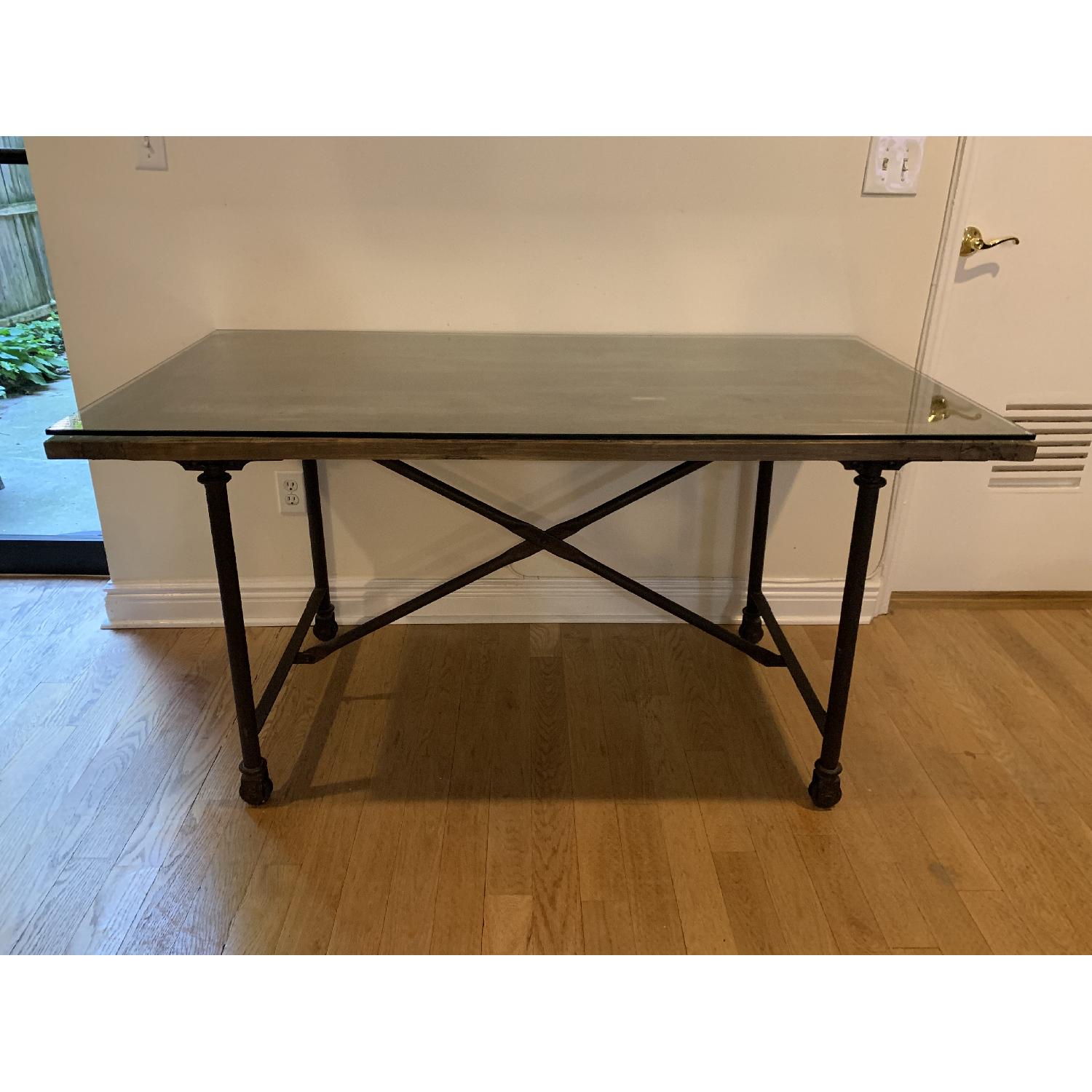 Restoration Hardware Flatiron Dining Table AptDeco