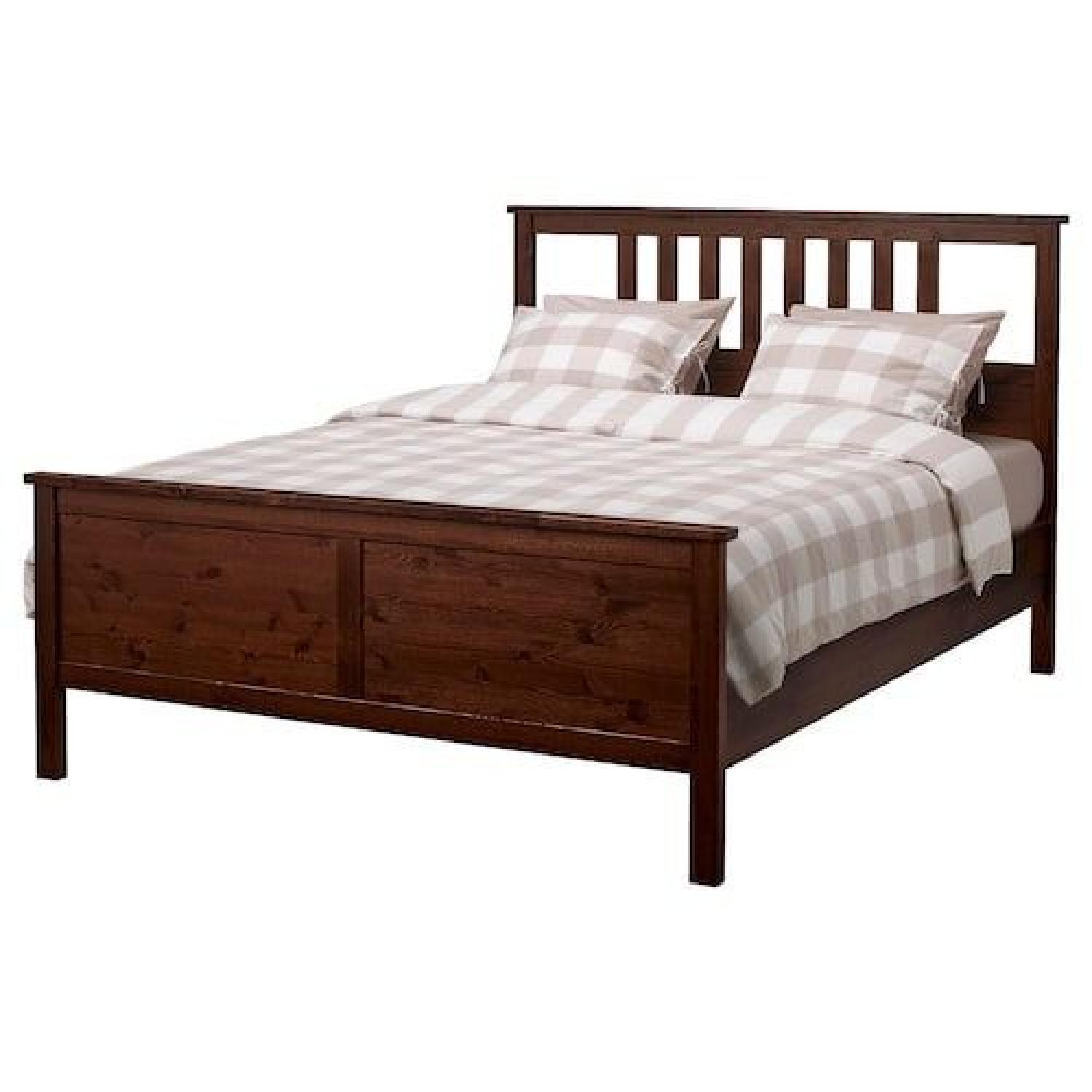 Ikea Hemnes Wooden Bed Frame AptDeco