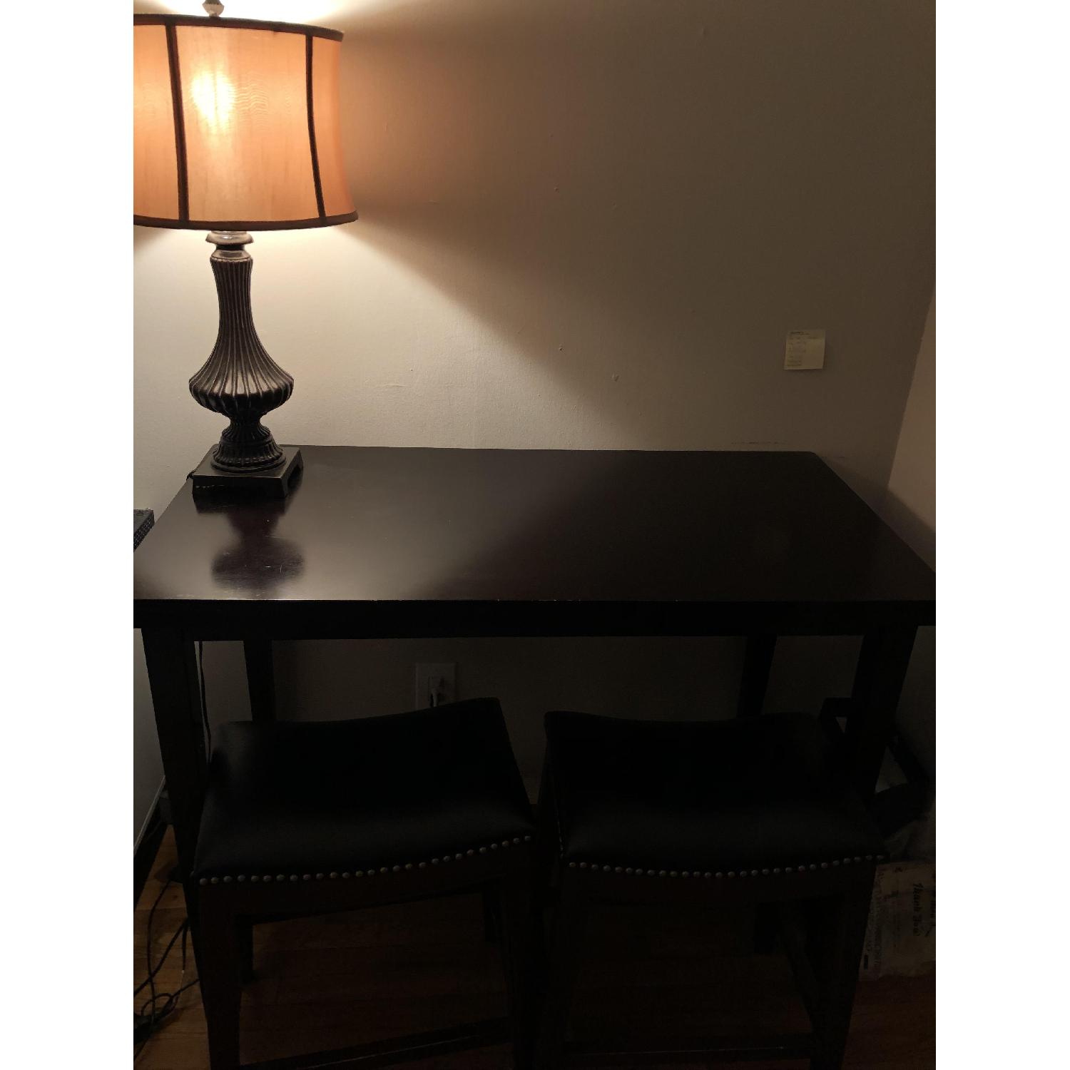 Black High Top Table - image-1