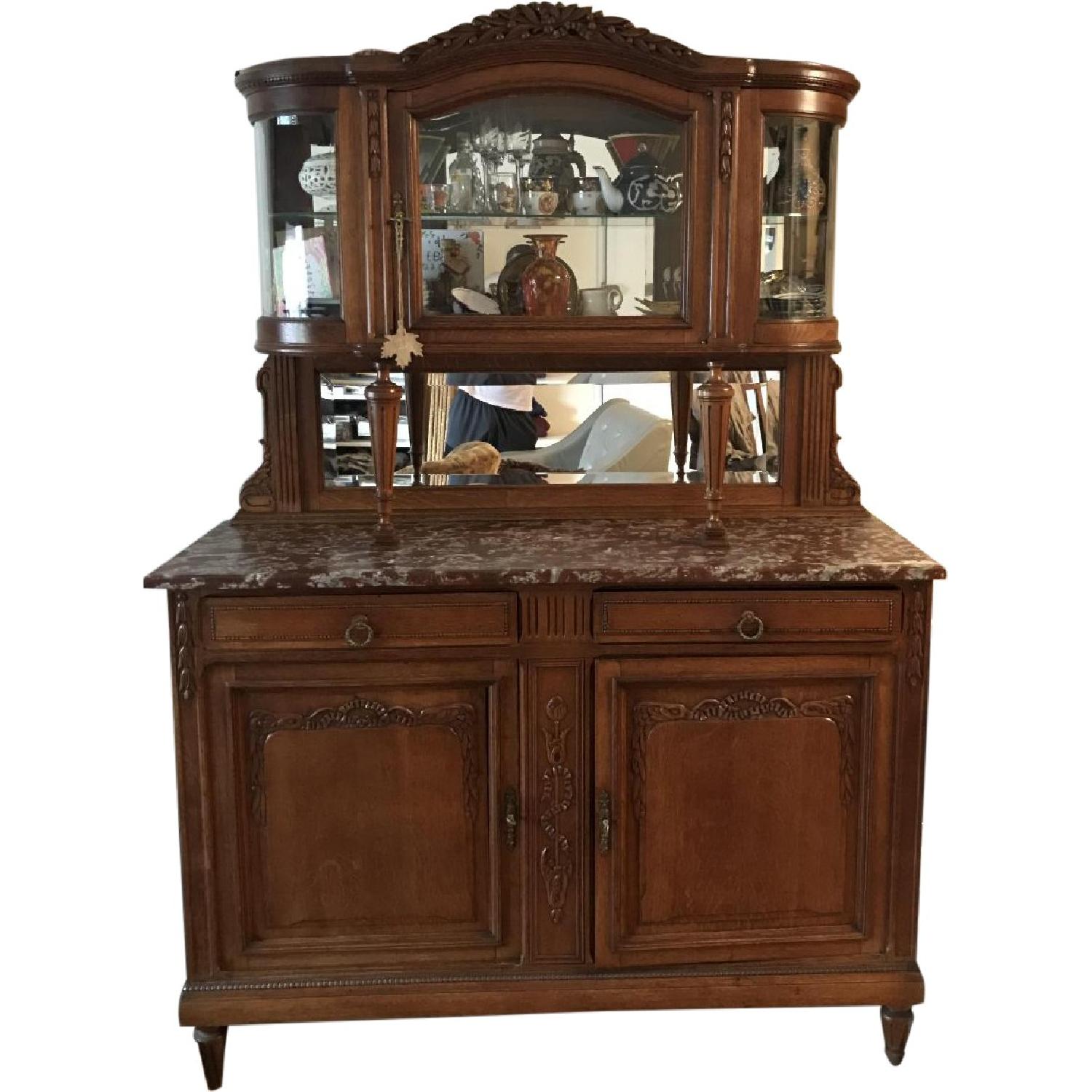 French Antique Handmade Buffet/China AptDeco