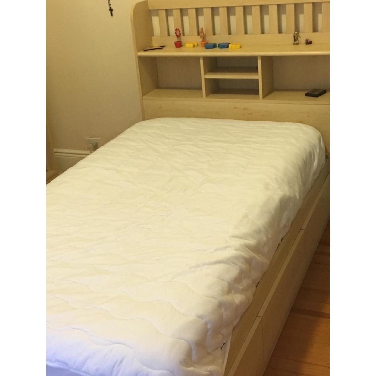 Ikea Twin Storage Bed w/ Storage Headboard - image-1