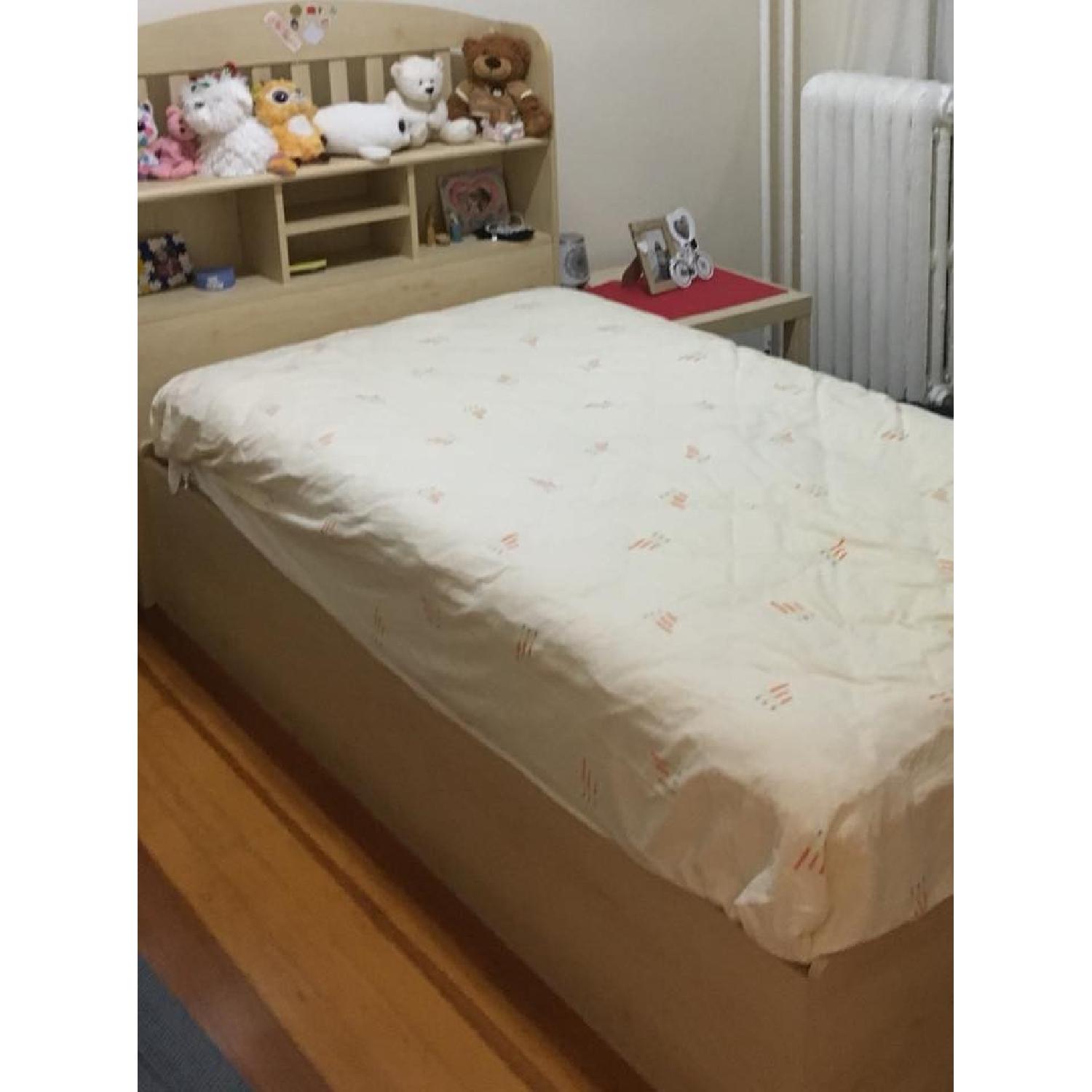 Ikea Twin Storage Bed w/ Storage Headboard - image-4