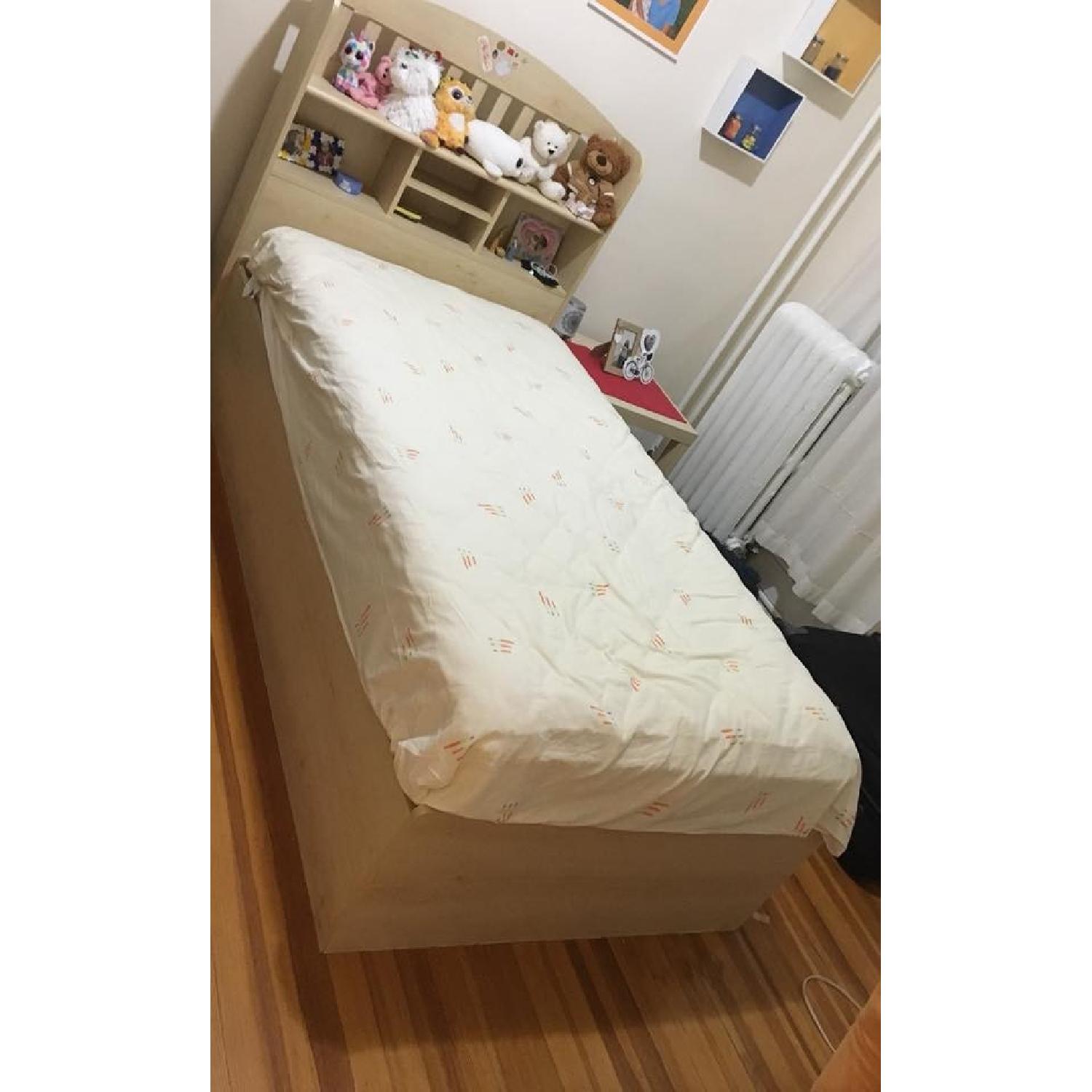Ikea Twin Storage Bed w/ Storage Headboard - image-5
