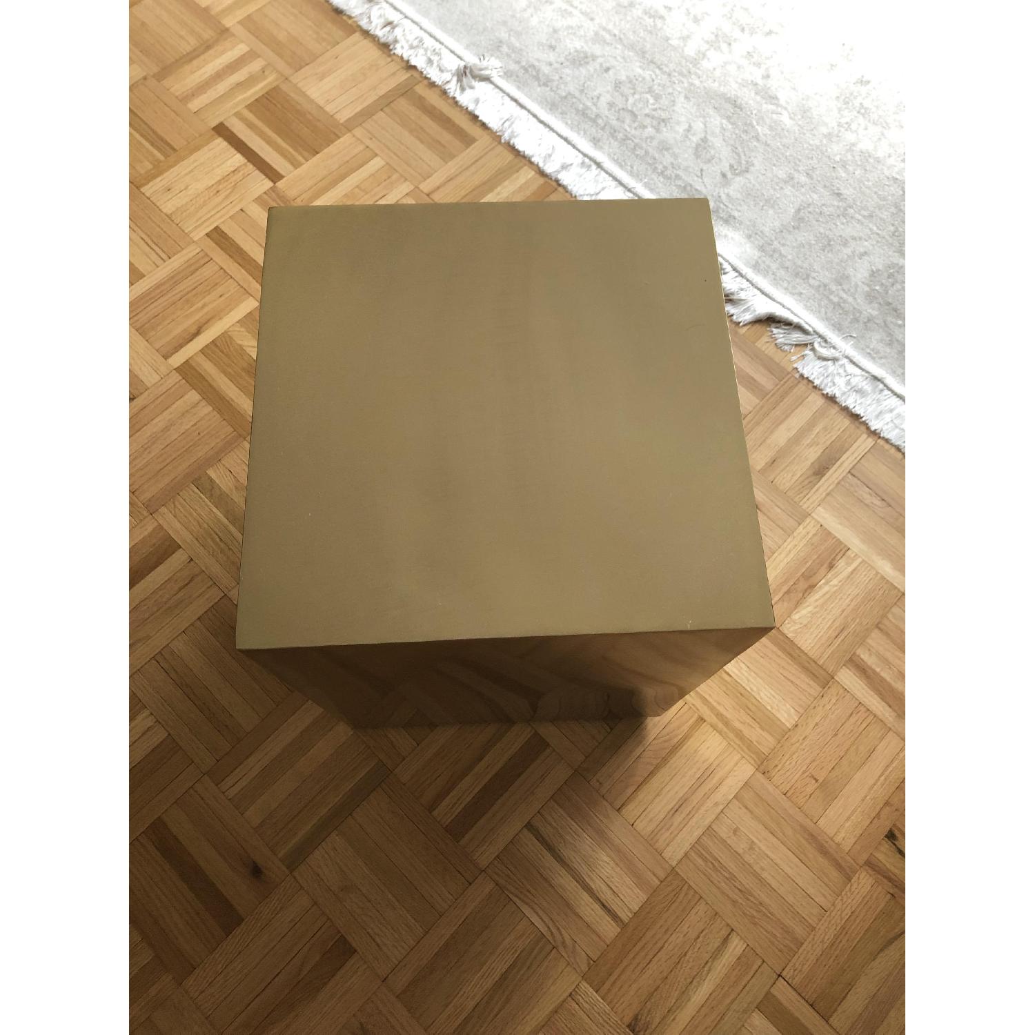Gold Cube Side Table - image-3