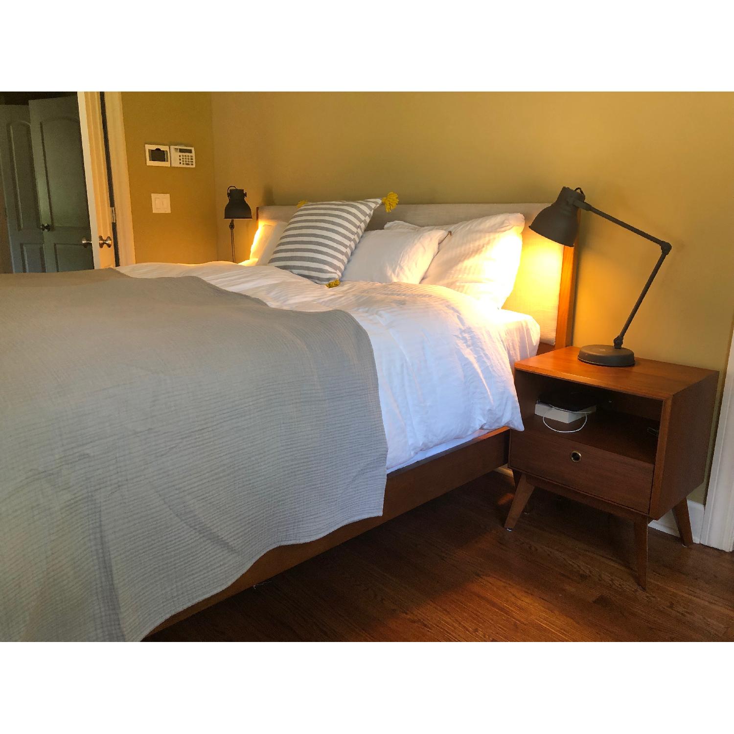 West Elm Modern King Size Bed AptDeco