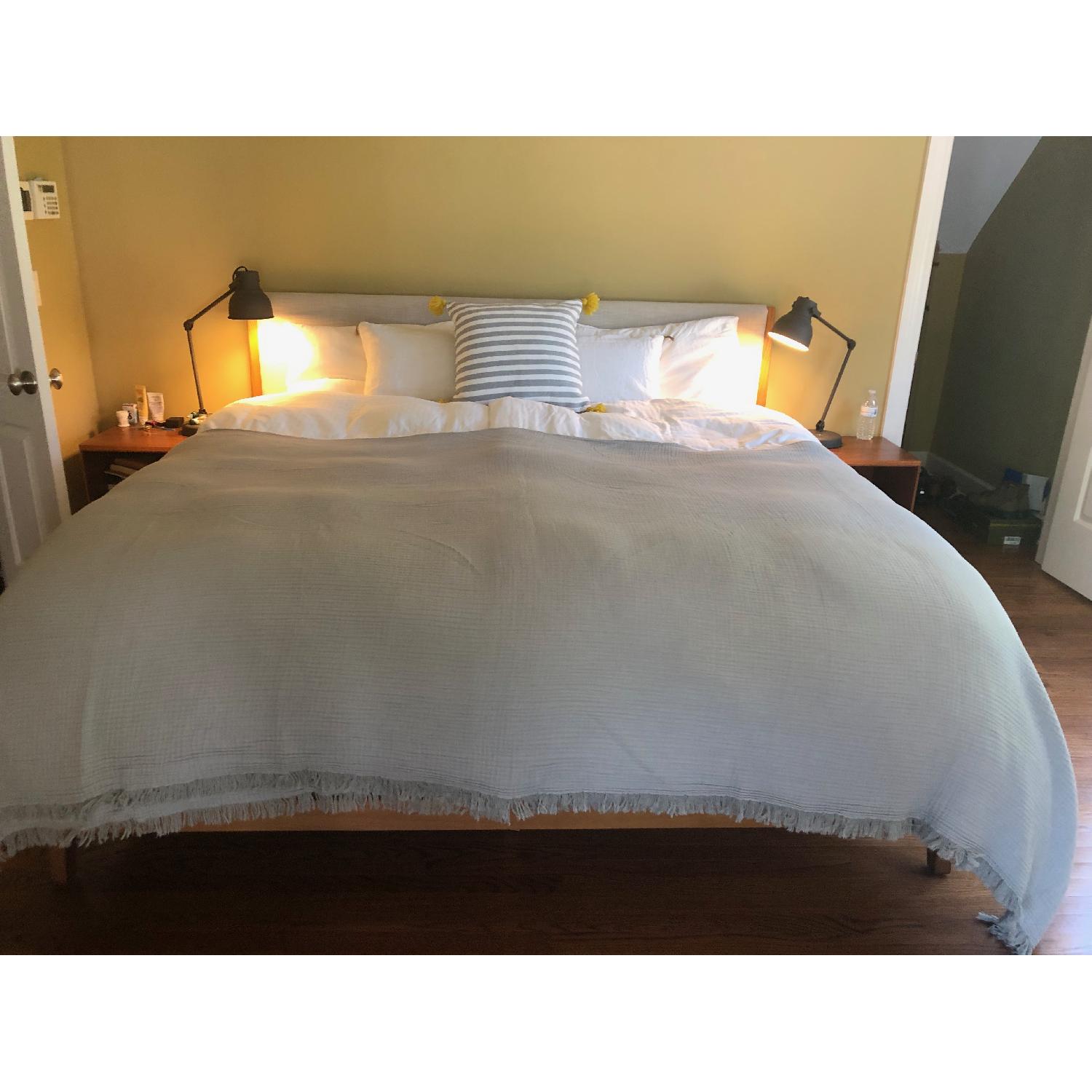 West Elm Modern King Size Bed AptDeco