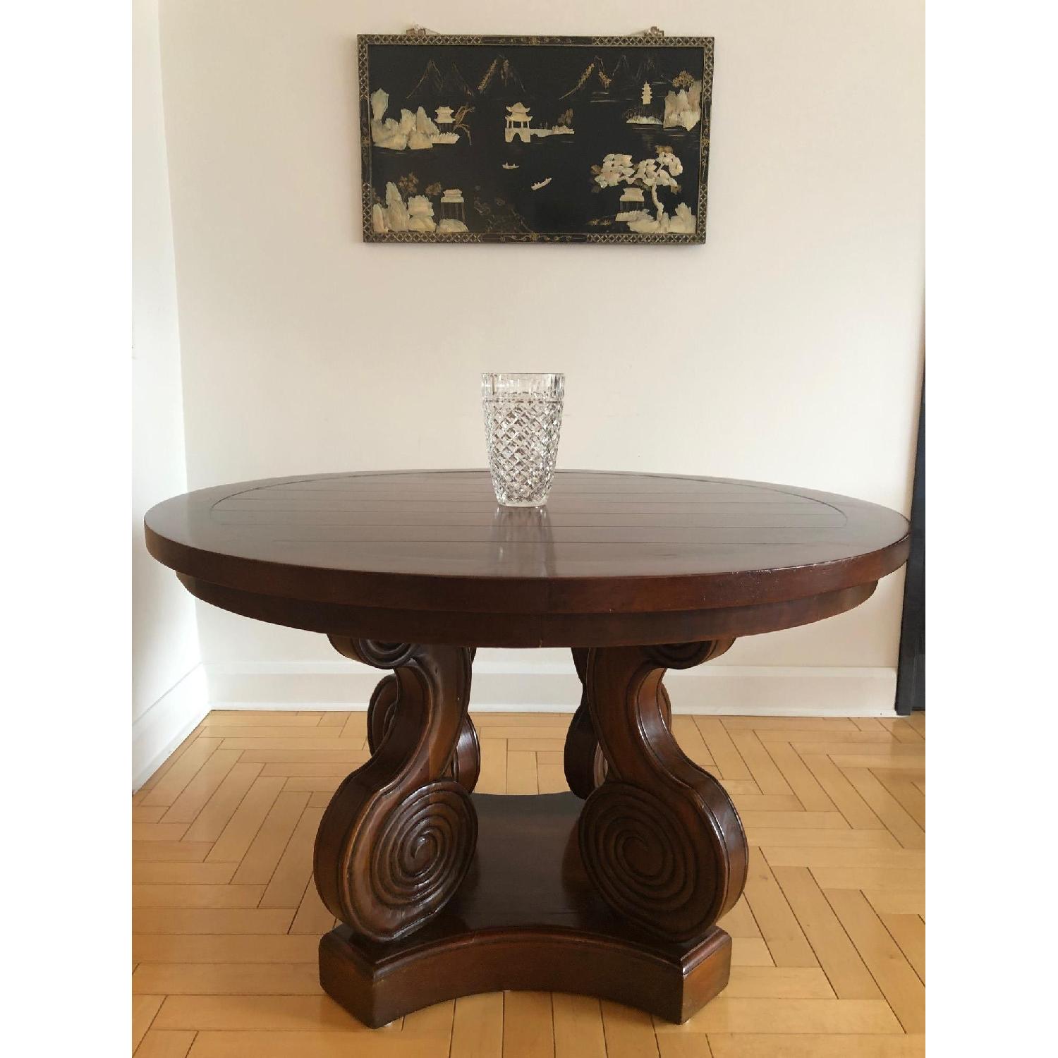 Steven Shell Scroll Farnaby Dining Table - image-1