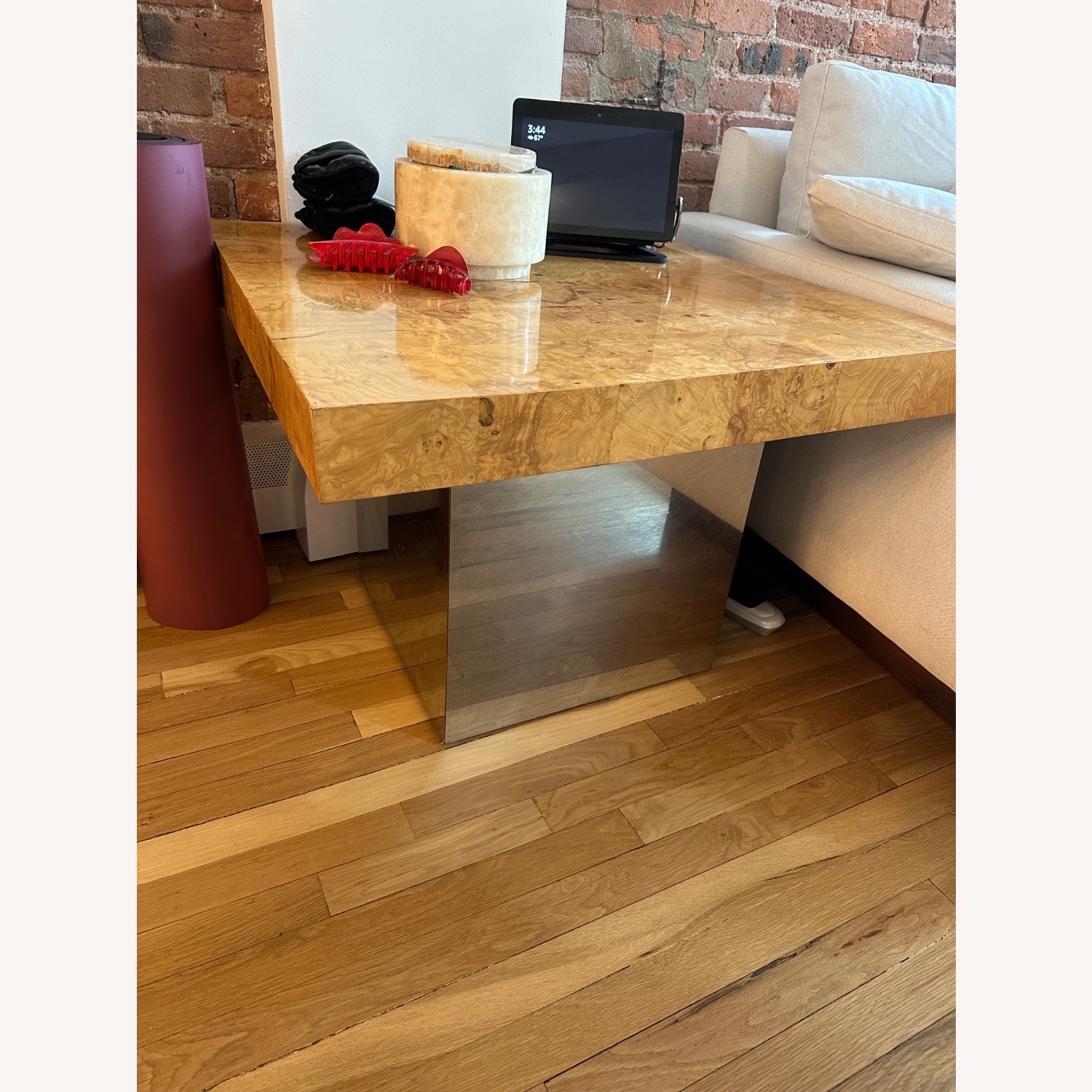 Milo Baughman Burl Patchwork Coffee Table - image-8